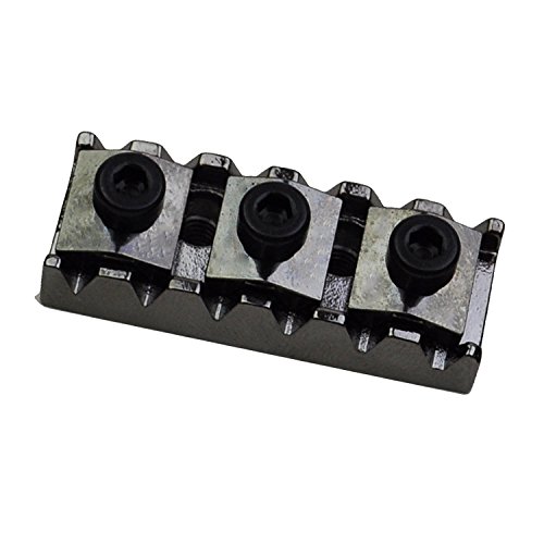 Floyd Rose Original R4 Locking Nut - Black Nickel for Guitar Bridge Replacement | Premium Locking Nut for Electric Guitars | Perfect for Rock, Metal & Stage Performances