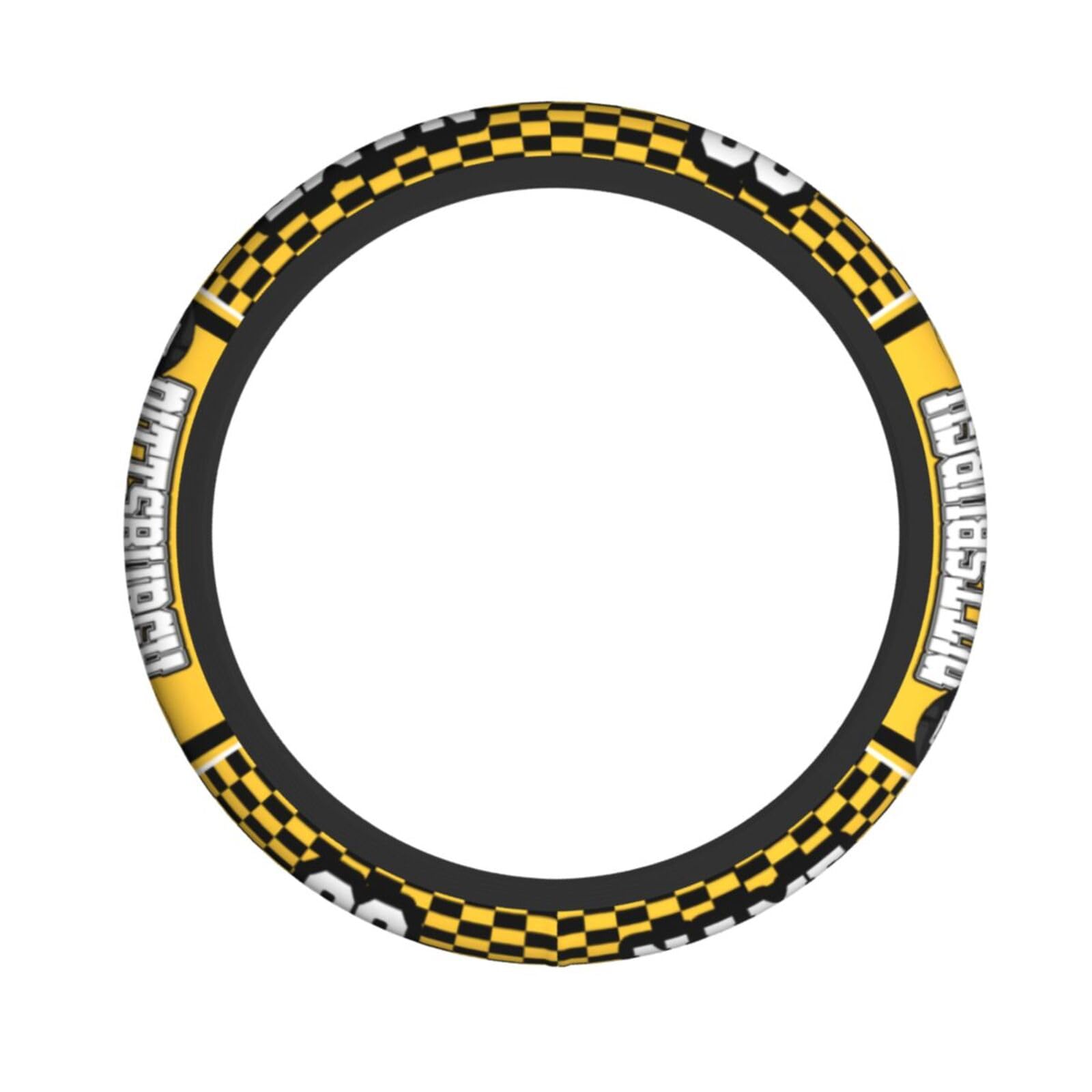 Custom Anti-Slip Elastic Steering Wheel Cover 15 Inch - Personalized with Name & Number - Fits Most Vehicles (Sedan, Truck, SUV) - Perfect for Comfort, Grip & Style While Driving