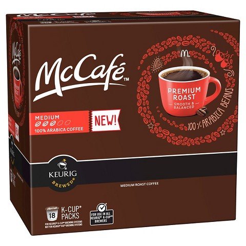 McCafe Premium Roast Coffee K-Cups (180 Count) - Medium Roast Coffee Pods for Keurig Brewers - Perfect for Home, Office & Morning Coffee Routine