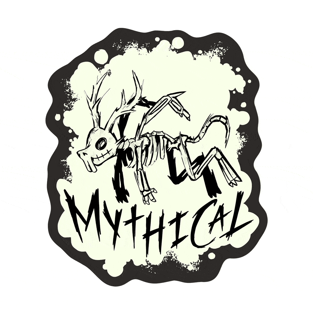 Glow in the Dark Mythical Beast Stickers - Emo Gothic Decals for Laptops, Water Bottles & Skateboards - Cool DIY Decor for Teens Room & School Supplies