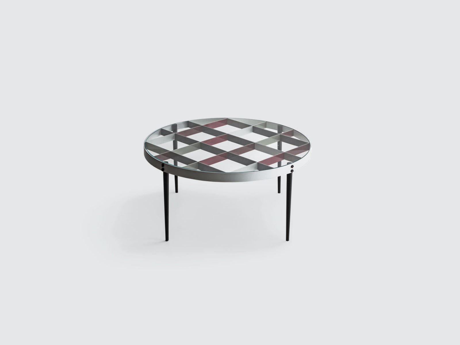 Modern D.555.1 Side Table - Small End Table with Wooden Top & Metal Frame - Perfect for Living Room, Bedroom, or Office Use