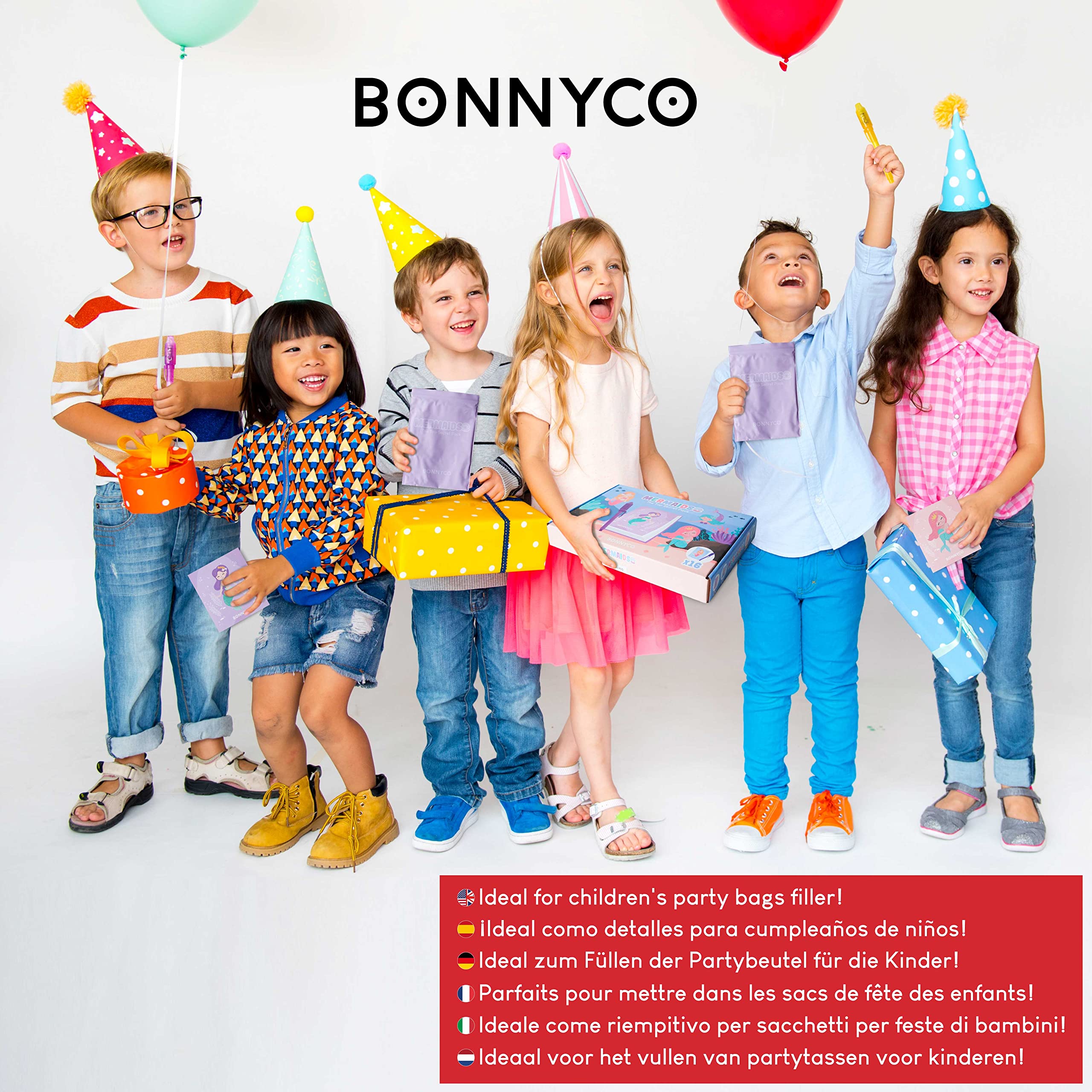 BONNYCO 32-Pack Invisible Ink Pen and Notebook Set for Kids - Magic Spy Writing Pens with Mermaid Theme | Fun Party Favors, Classroom Prizes, Birthday Gifts | Perfect for Mermaid Themed Parties, Spy Games, and Creative Writing Activities