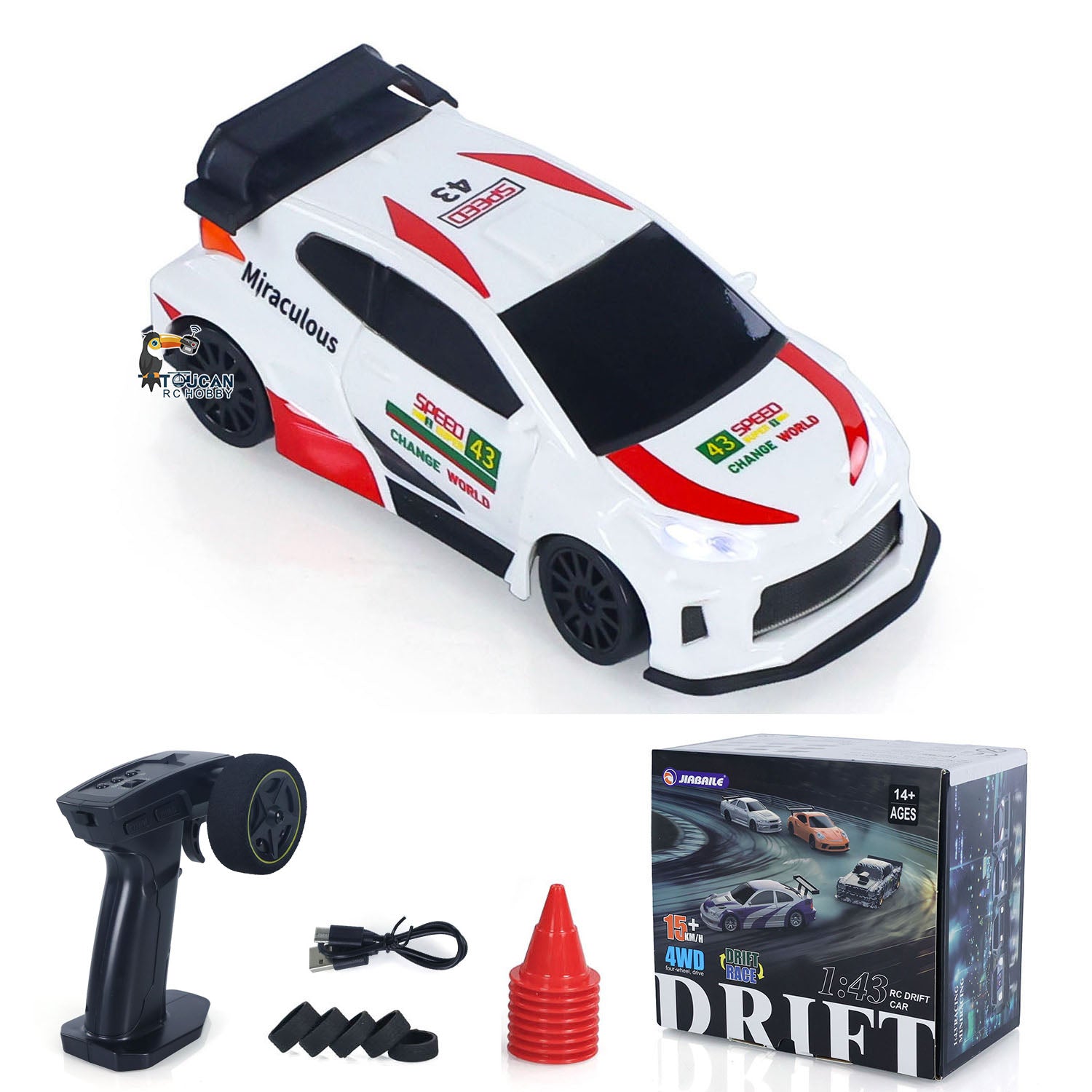1/43 High Speed RC Racing Car - 4WD POLO Radio Controlled Drift Vehicle with 2.4G Remote | Ready-to-Run Mini Model Toy for Kids | Perfect for Indoor Racing, Backyard Drifting & Birthday Gifts