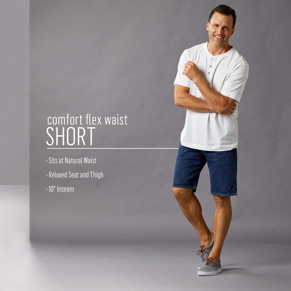 Wrangler Authentics Men's Comfort Flex Waistband Shorts - Stretchy Casual Shorts for Outdoor Activities, Hiking & Summer Wear