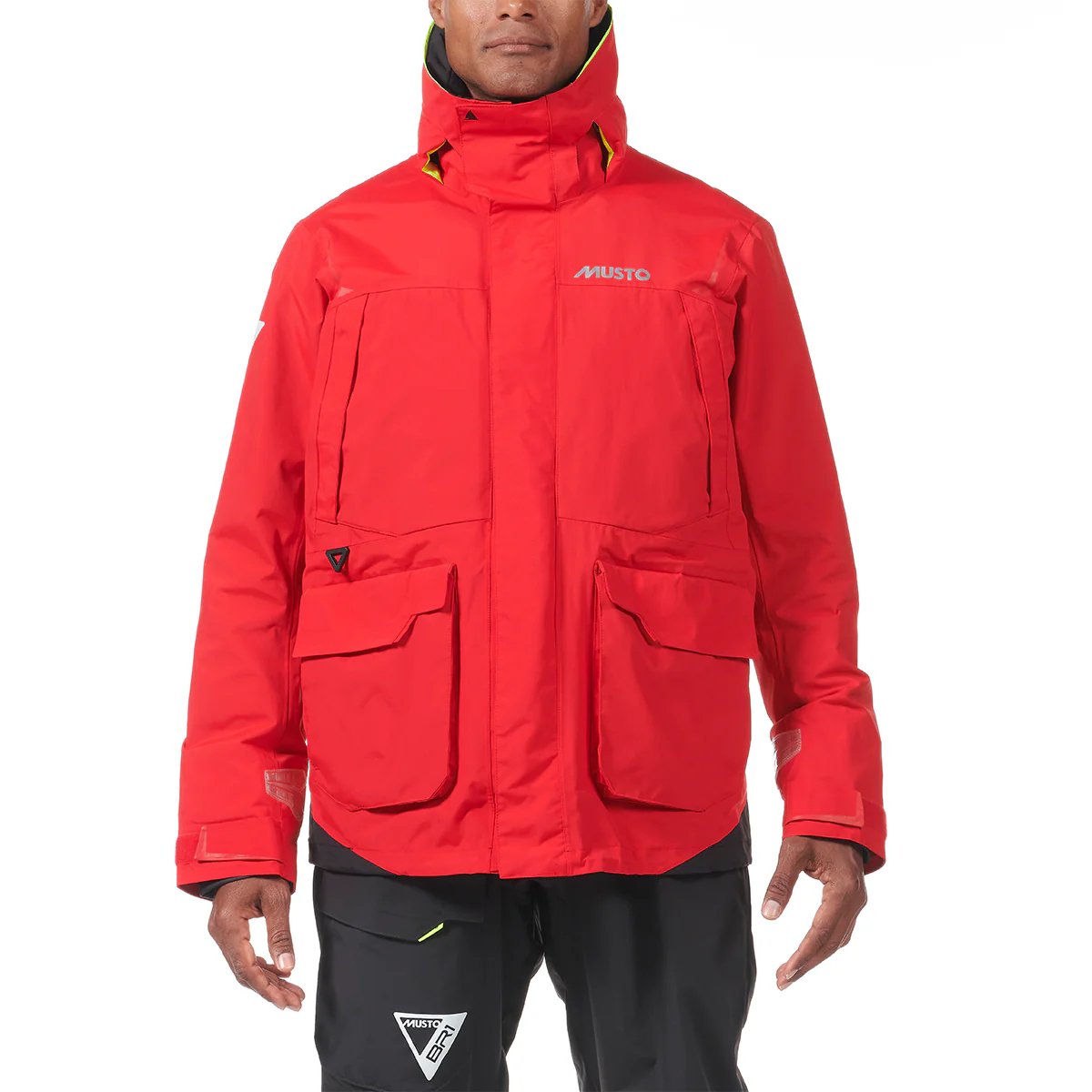 MUSTO Men's BR1 Channel Jacket - Waterproof Sailing Jacket for Men in True Red - Perfect for Boating, Fishing & Outdoor Adventures