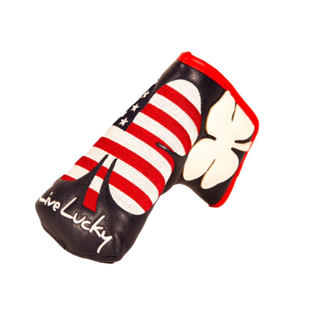 CMC Design Live Lucky USA Blade Putter Headcover - Golf Club Cover for Scotty Cameron & Odyssey Putters - Perfect for Golf Tournaments & Practice Sessions