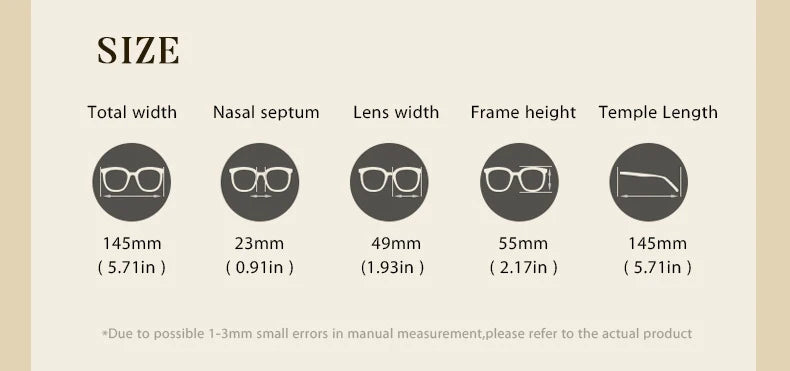 CCspace Women's Full Rim Square Cat Eye Plastic Eyeglasses Frame 57425 - Stylish Retro Eyewear for Work, Reading & Fashion Accessories