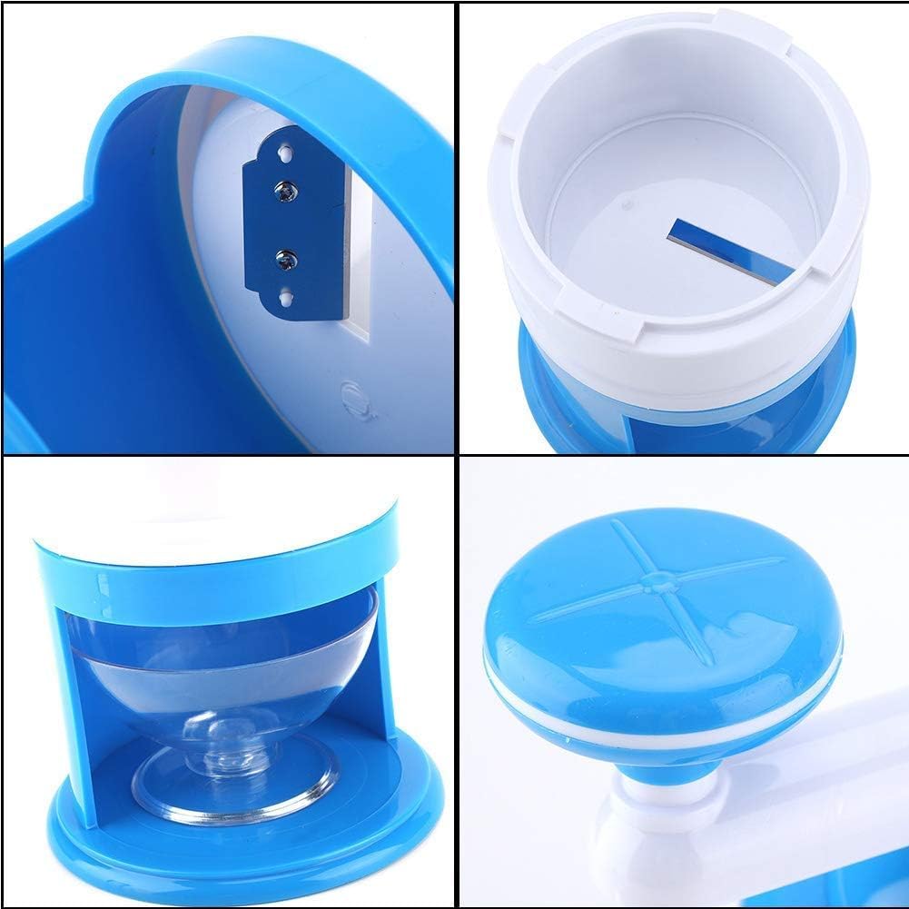 Portable Manual Ice Crusher Machine - Countertop Ice Shaver for Snow Cones, Slushies & Cocktails | Includes Free Ice Cube Trays | Perfect for Home Bars, Parties & Summer Treats