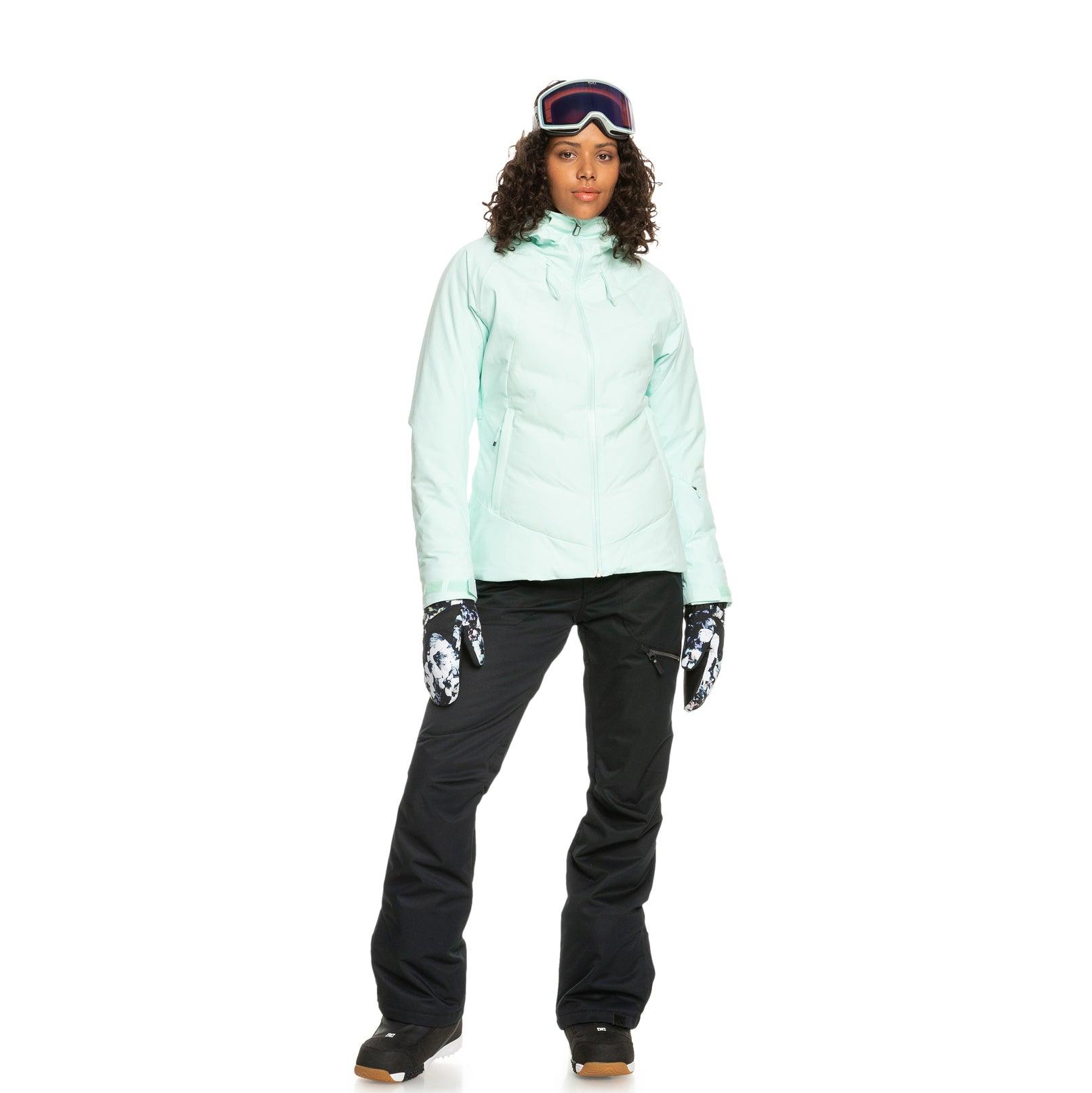 Roxy Dusk Green Water Snow Jacket - Waterproof Winter Coat for Women - Perfect for Skiing, Snowboarding & Outdoor Adventures