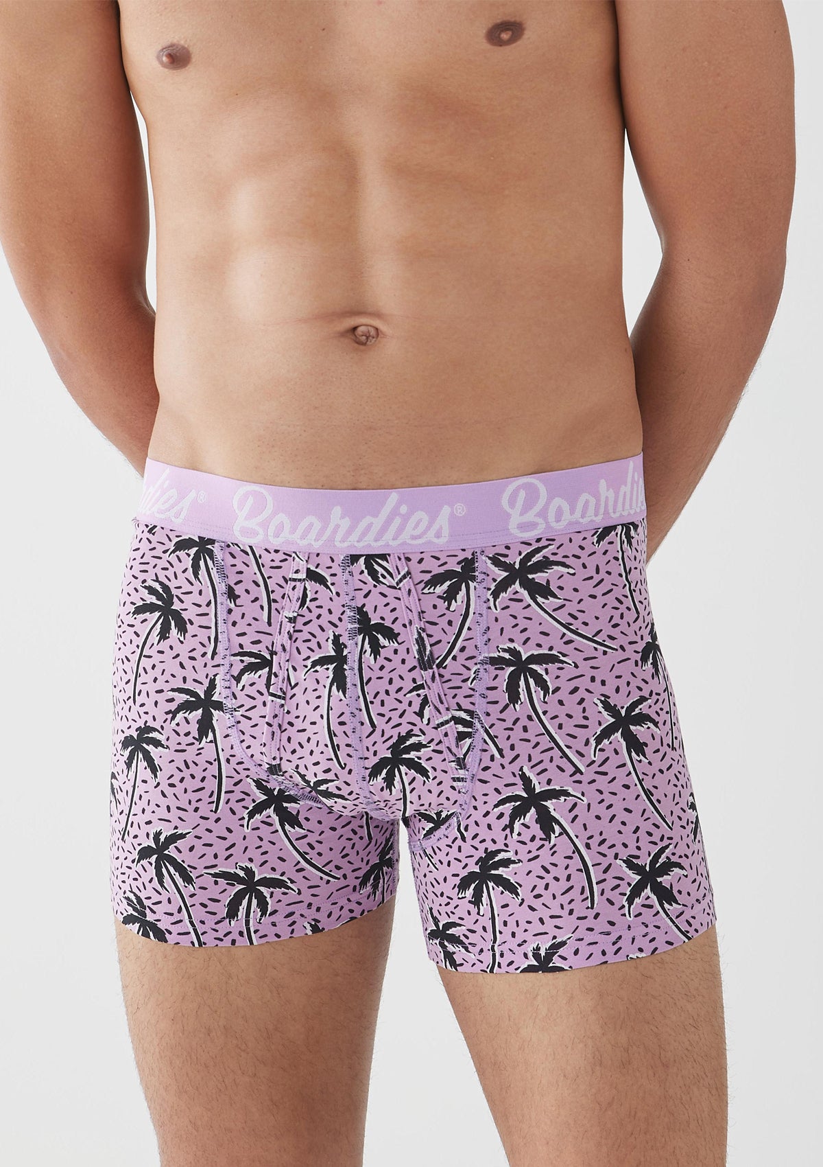 Flair Palm Boxer Briefs 4 Pack - Soft Cotton Men's Underwear for Everyday Comfort - Perfect for Work, Gym & Travel