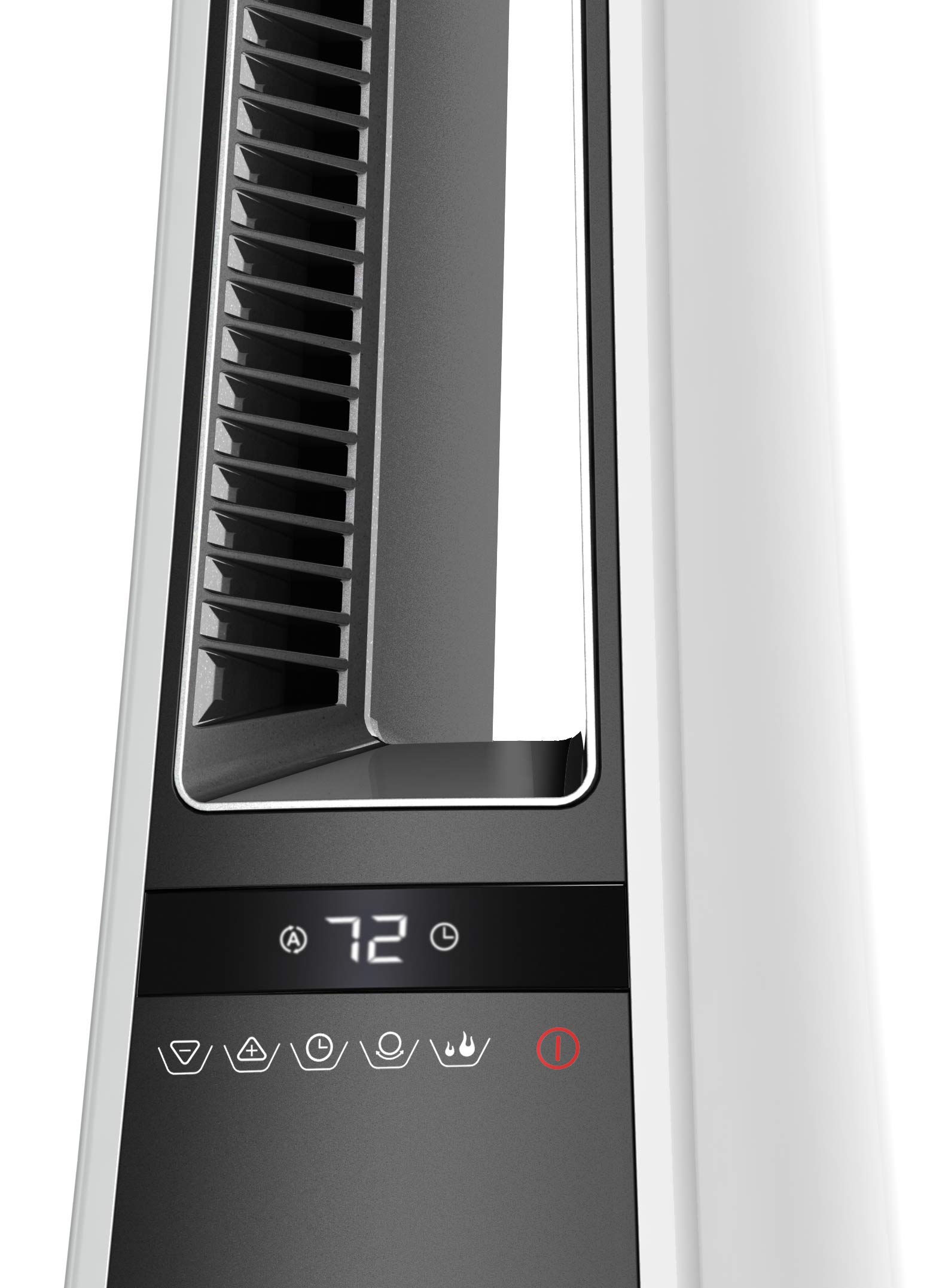 Lasko 1500W Bladeless Ceramic Tower Space Heater with Oscillation - Adjustable Thermostat, Timer, Remote Control & Safety Features (27