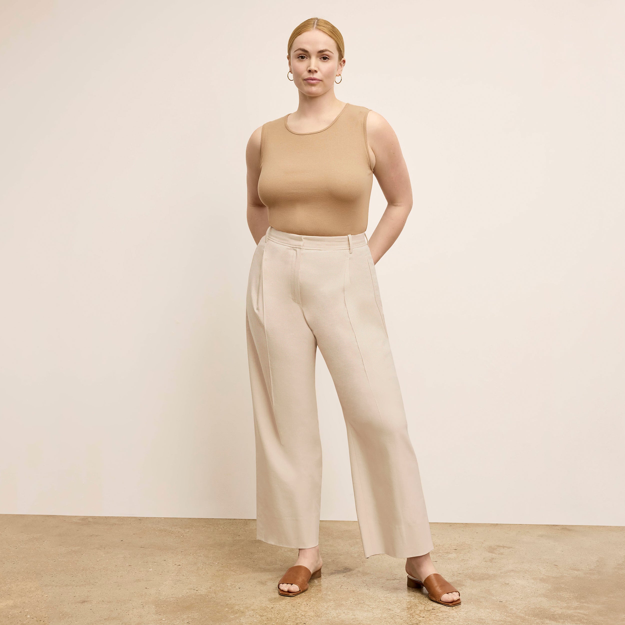 Arlo Breeze Pant - Soft Cotton Viscose Blend Women's Casual Pants in Natural Color | Perfect for Yoga, Lounge & Summer Outfits