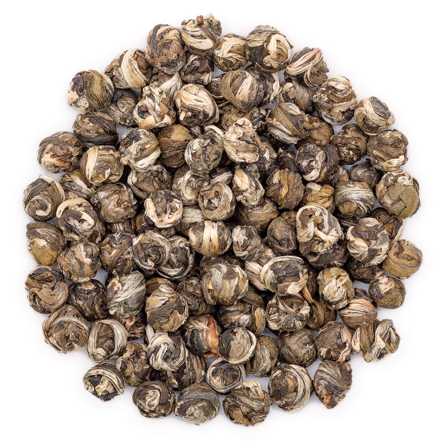 Premium Chinese Jasmine Pearls Tea - Loose Leaf Green Tea Dragon Pearls (Grade 2) - 1000g (2 x 500g Resealable Bags) - Perfect for Relaxation, Meditation & Afternoon Tea Time