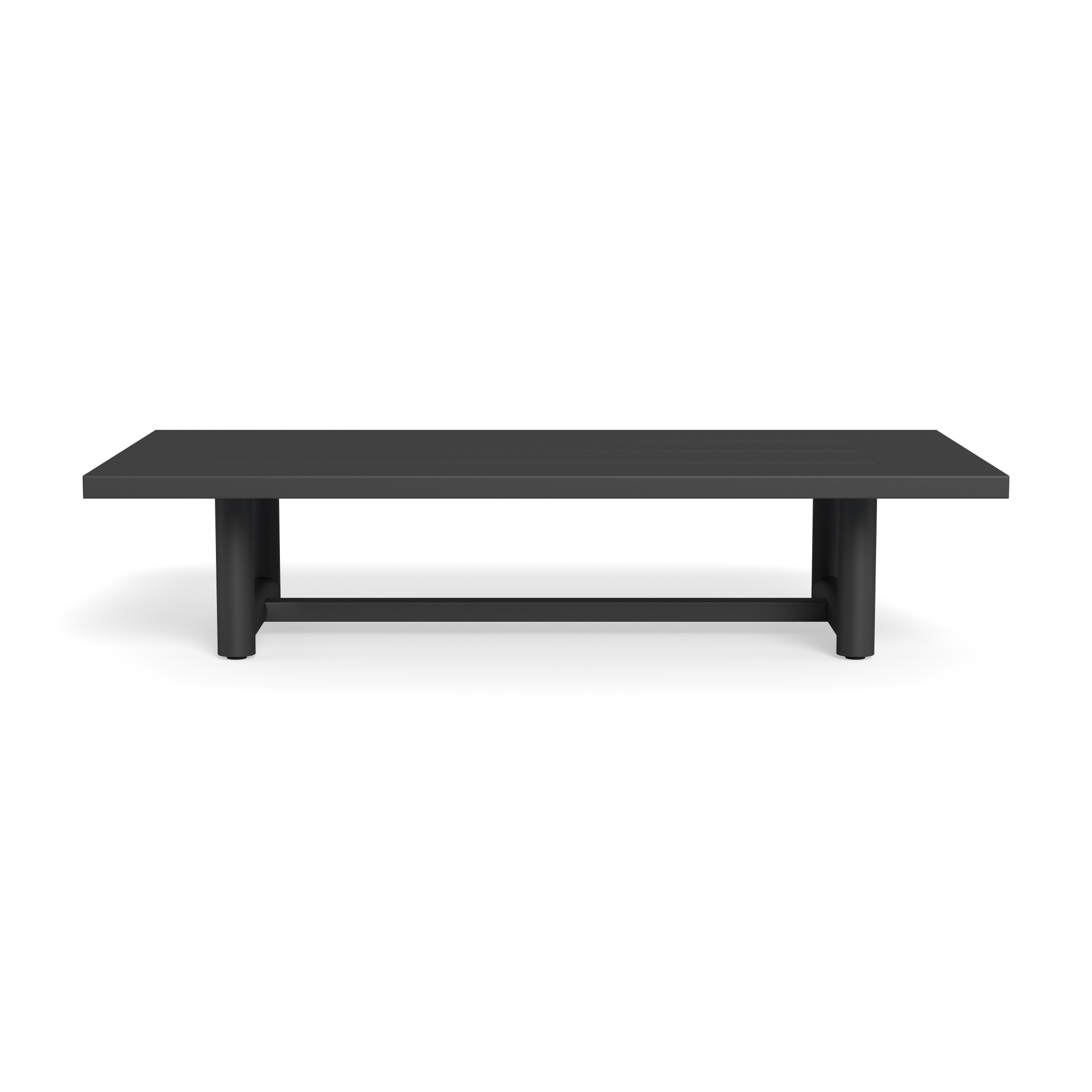 Modern Breeze XL Aluminum Coffee Table - Lightweight & Durable Indoor/Outdoor Furniture for Living Room, Patio, or Garden Decor