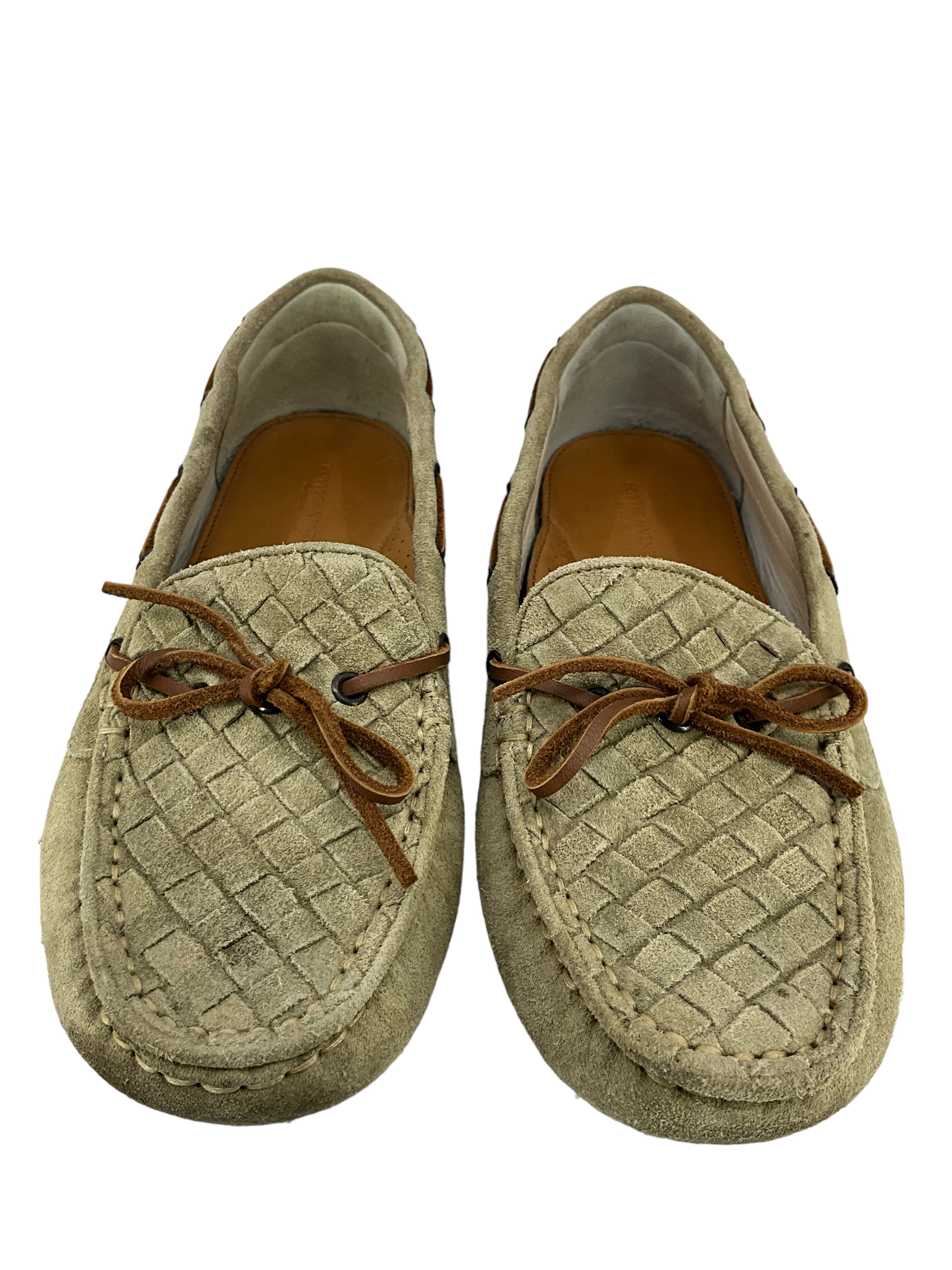 Bottega Veneta Intrecciato Suede Driving Loafers for Men - Size 7 US | Comfortable Slip-On Shoes for Casual & Business Wear | Perfect for Driving, Office & Weekend Outings