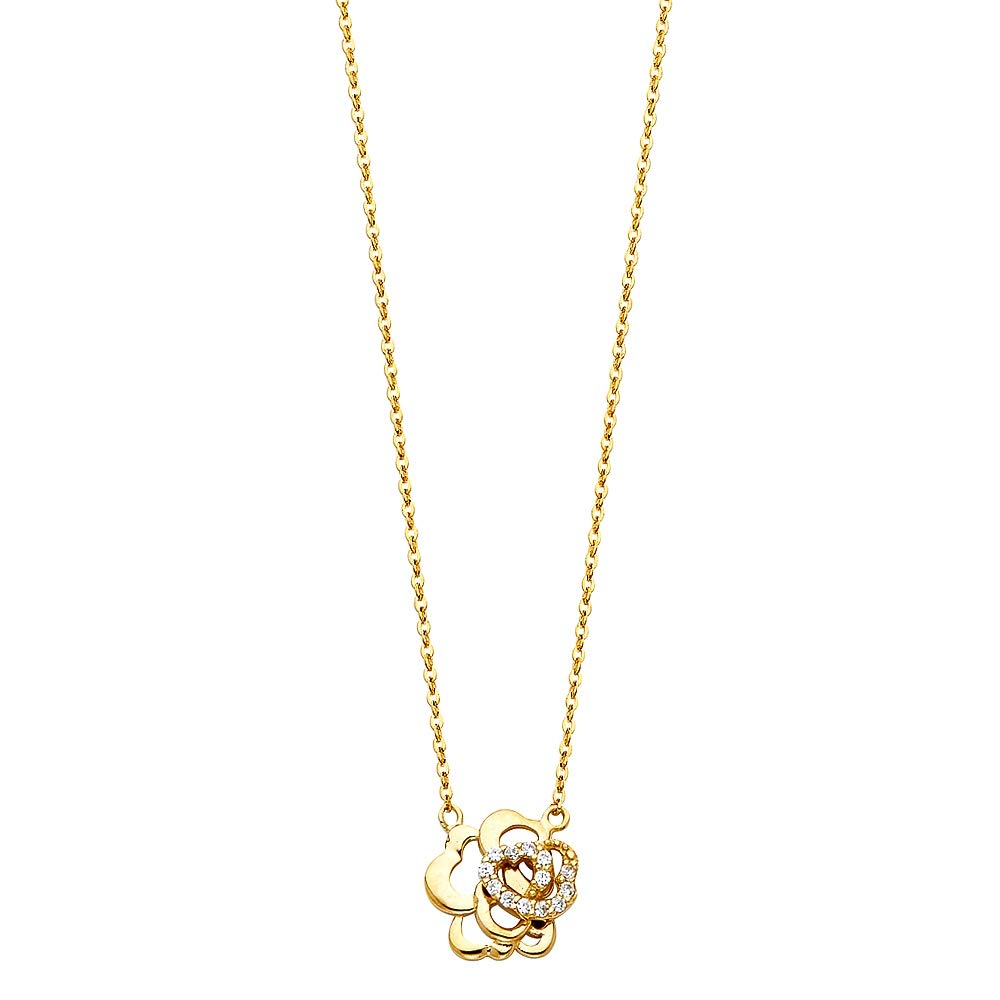 14K Gold Necklace for Women - Elegant Dainty Jewelry Gift for Her - Perfect for Anniversaries, Birthdays & Special Occasions