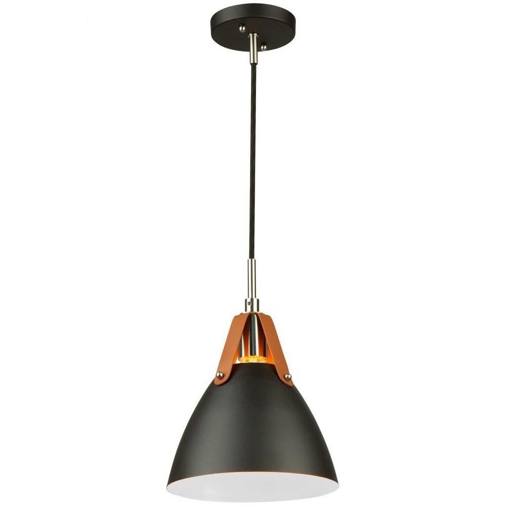 Artcraft Lighting Tote 1-Light Pendant Fixture in Black - Modern Industrial Ceiling Light for Kitchen Island, Dining Room & Bar Decor