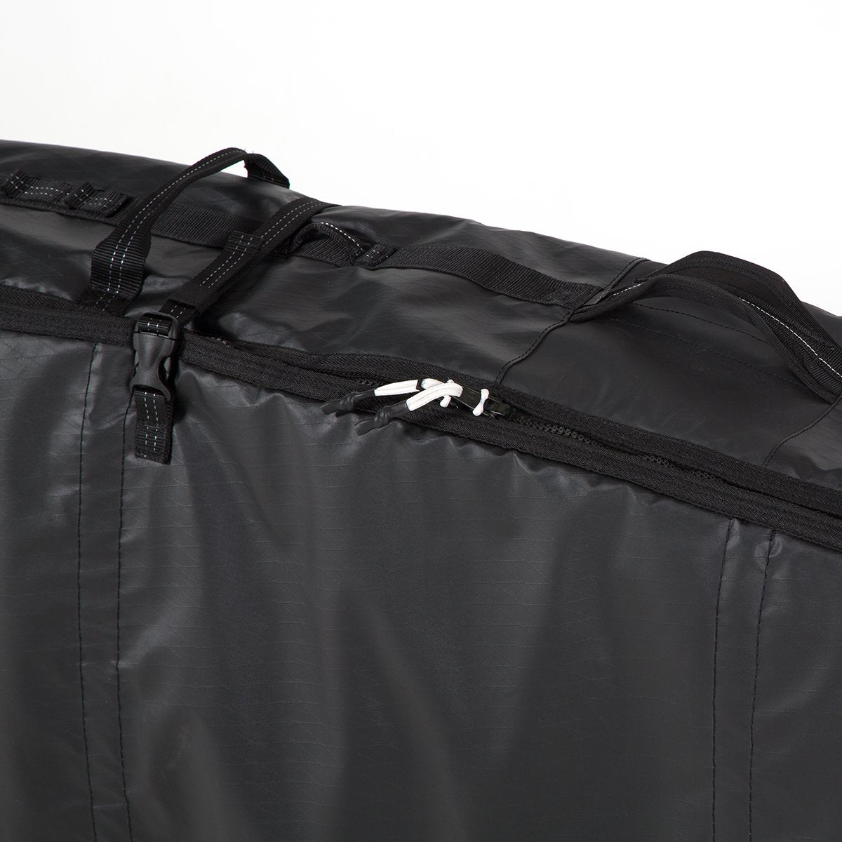 FCS Hybrid/Funboard Wheelie Travel Bag for Surfboards 7'0 & 7'6 - Durable Black/Grey Board Cover with Wheels for Easy Transport - Perfect for Surf Trips, Beach Days & Air Travel