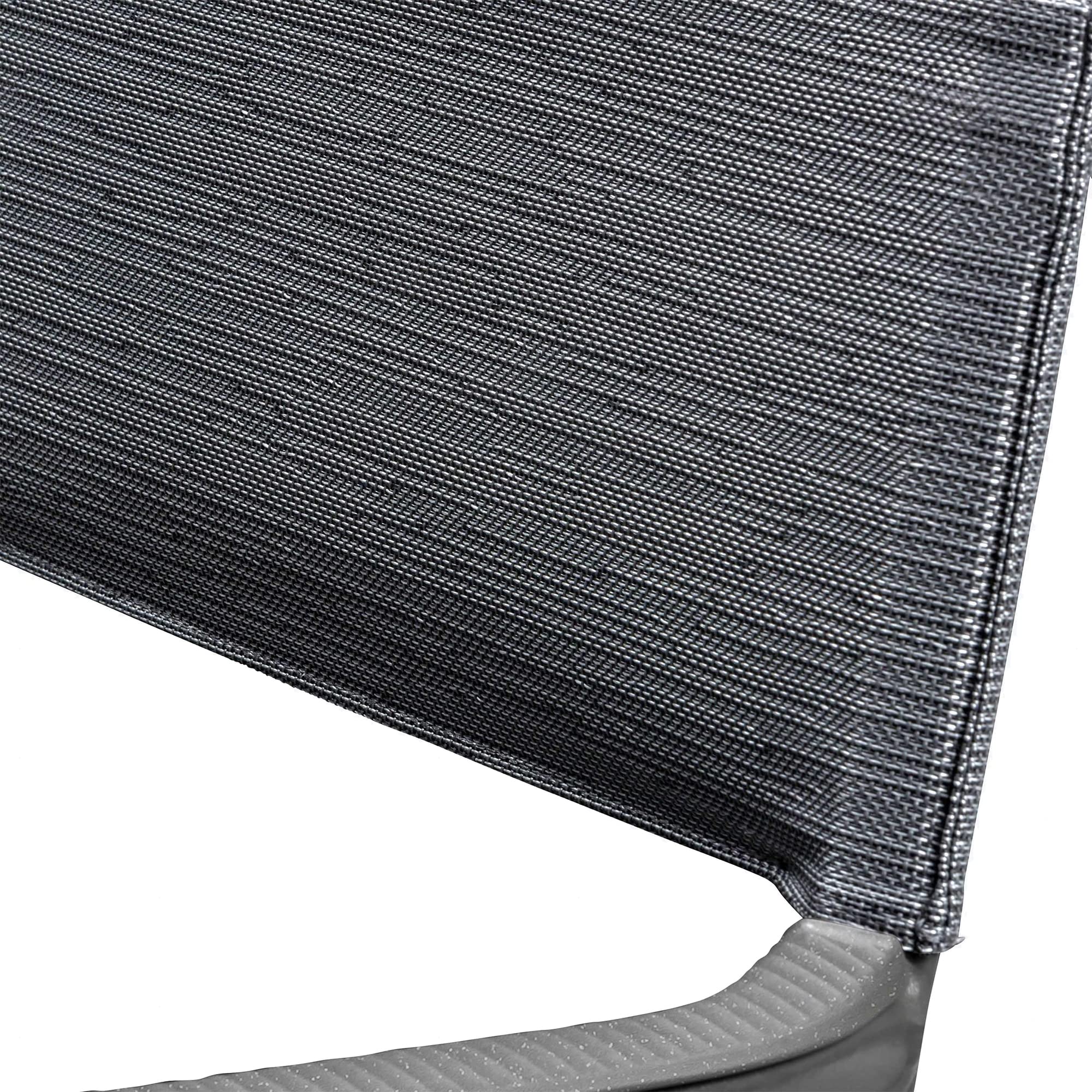 Lafuma ORON Outdoor Dining Armchair Set of 2 - Titanium Frame, Obsidian Black - Patio, Garden, Poolside Furniture for Relaxing and Entertaining