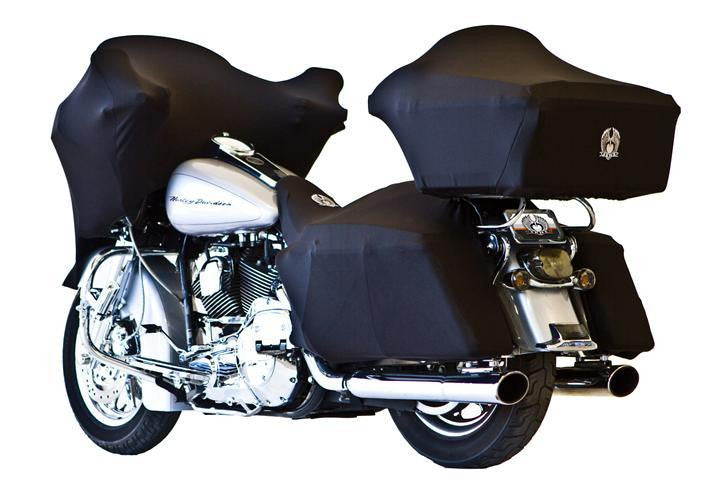 Motorcycle Front Shield & Saddlebag Seat Cover for Tour Pak - Durable Protection for Harley Davidson, Honda, Yamaha - Perfect for Long Rides, Road Trips & Adventure Touring