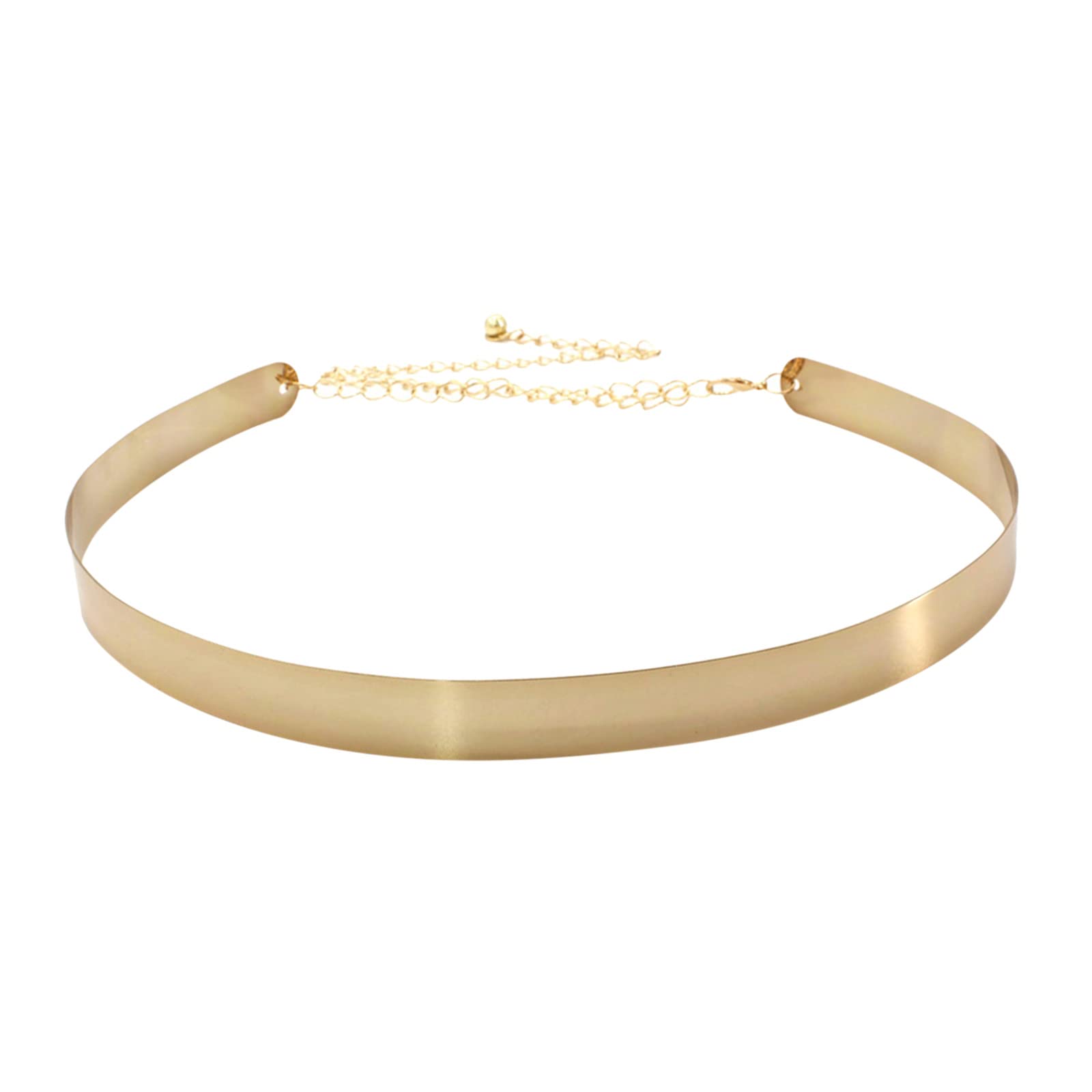Stylish Adjustable Shiny Waist Belt for Women - Plus Size & Small Metal Buckle - Perfect for Office, Party & Casual Outfits