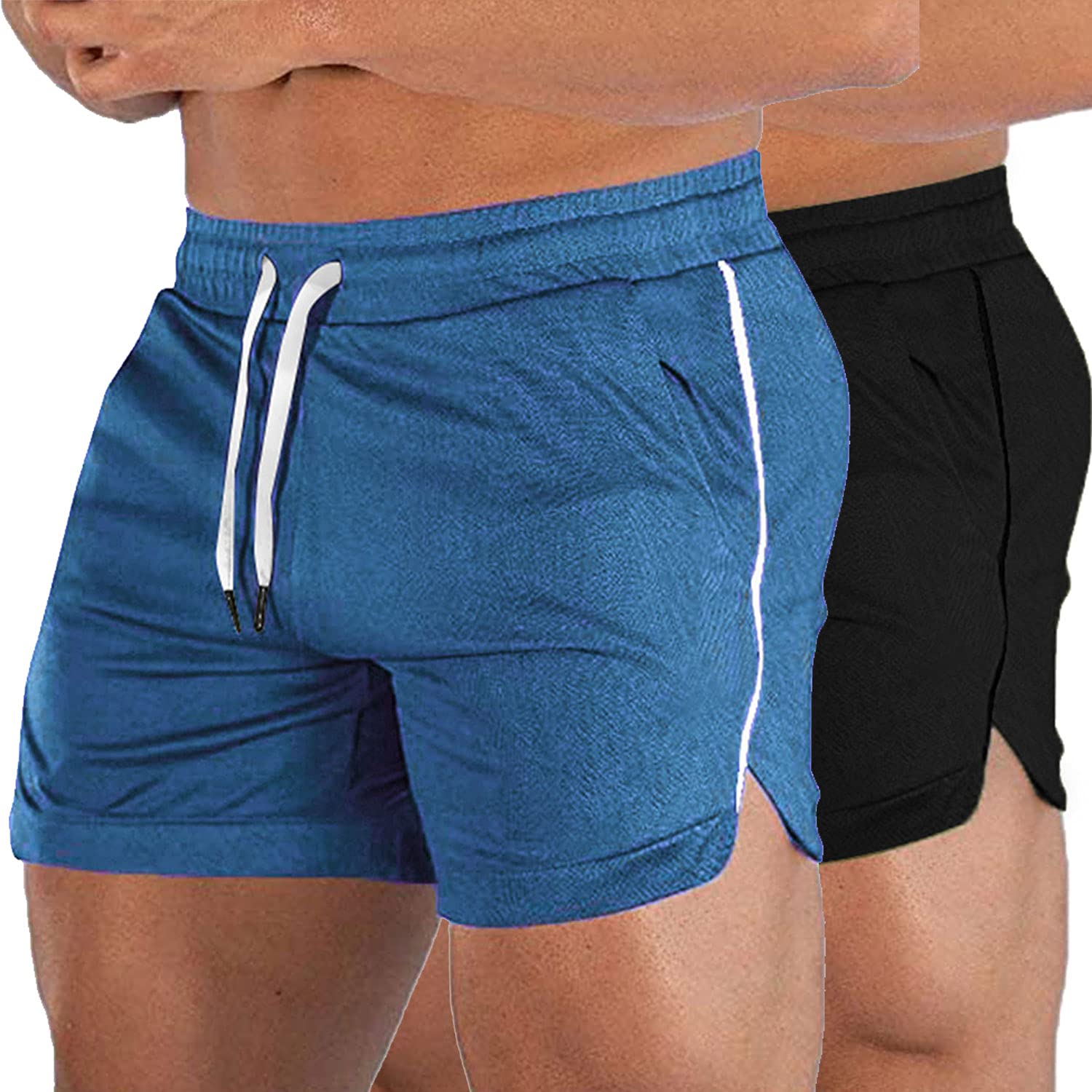 EVERWORTH Men's 5 Inch Workout Shorts - Lightweight Gym Running Athletic Shorts for Bodybuilding & Training | Quick-Dry Breathable Casual Shorts for Summer, Jogging & Outdoor Activities