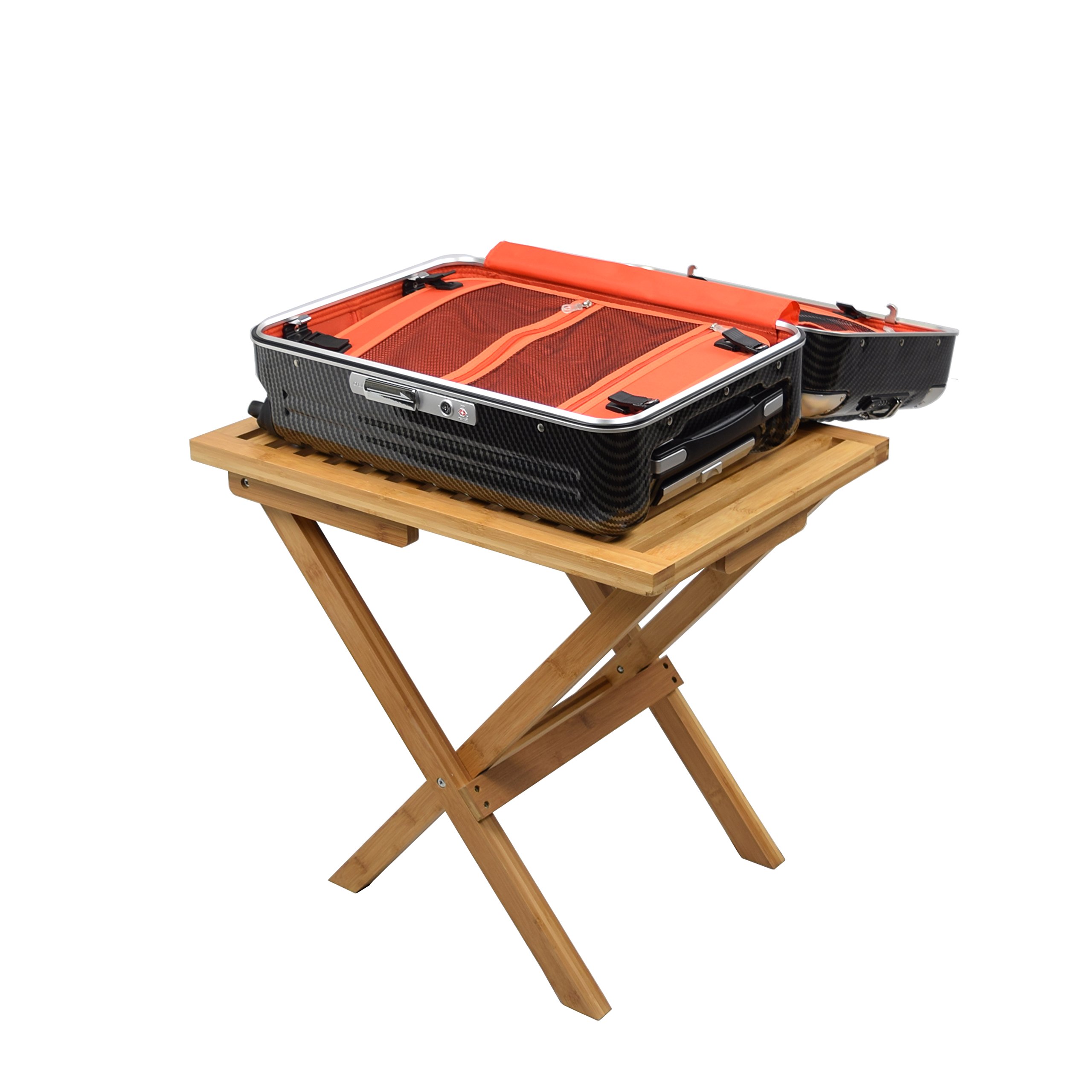 Proman Products Mirage Deluxe Foldable Bamboo Luggage Rack - 24