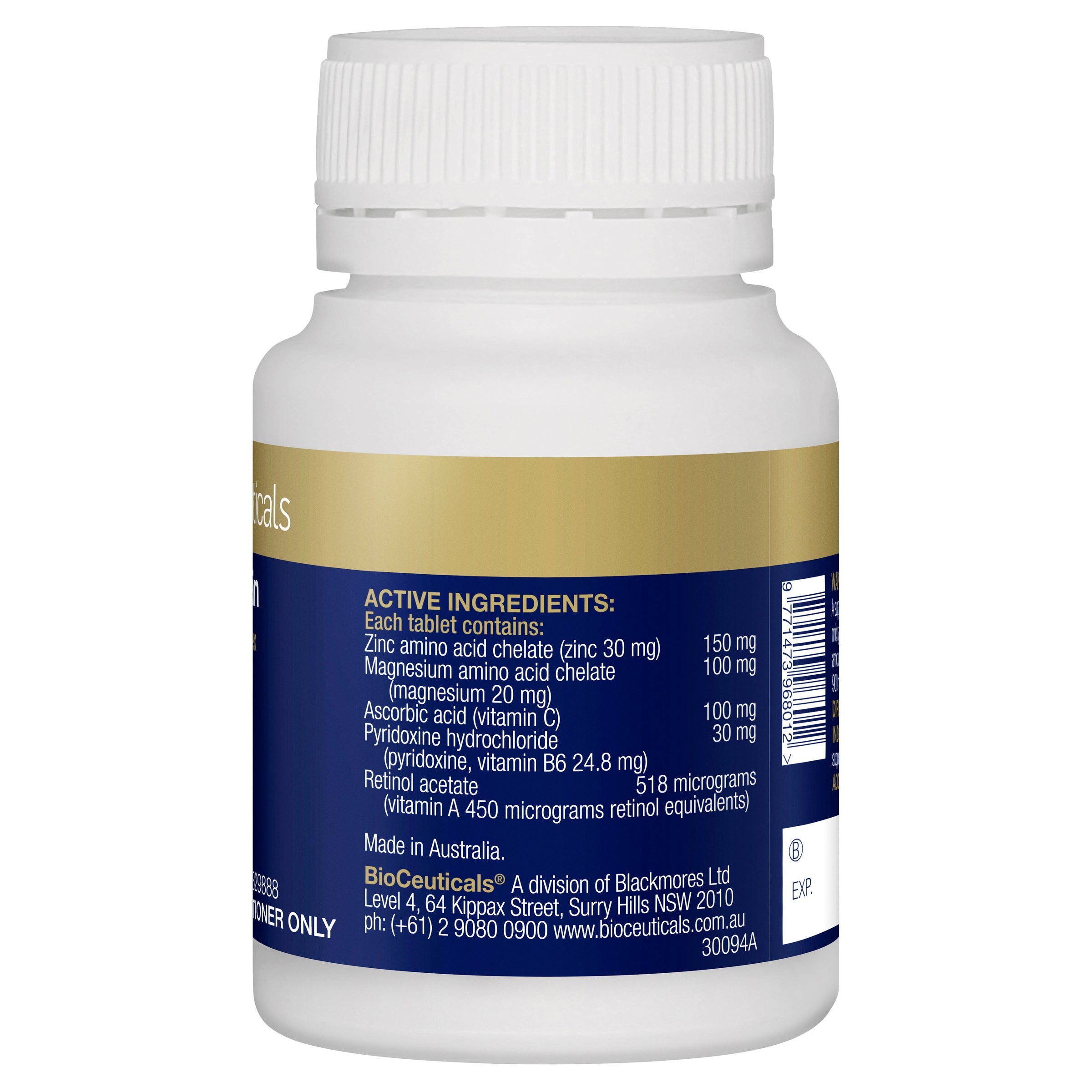 BioCeuticals Zinc Sustain Supplement - High Potency Zinc for Immune Support, Skin Health & Energy Boost - Vegan & Gluten-Free - Ideal for Daily Wellness & Immune Defense