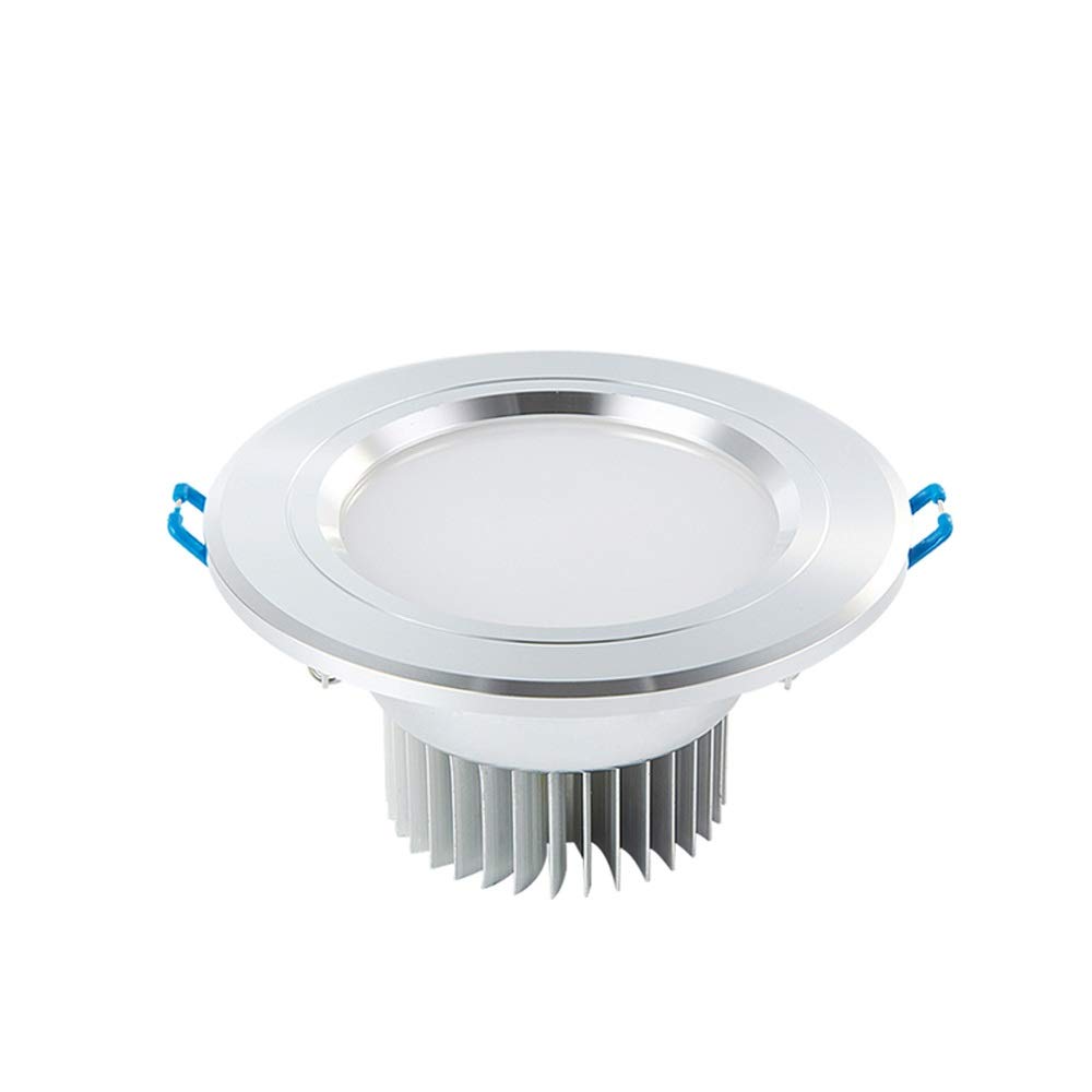 80CRI Energy Saving 5W/7W LED Recessed Ceiling Downlight - Dimmable Round Panel Light for Bedroom, Kitchen & Living Room (Warm White/Night Light, Eco-Friendly)