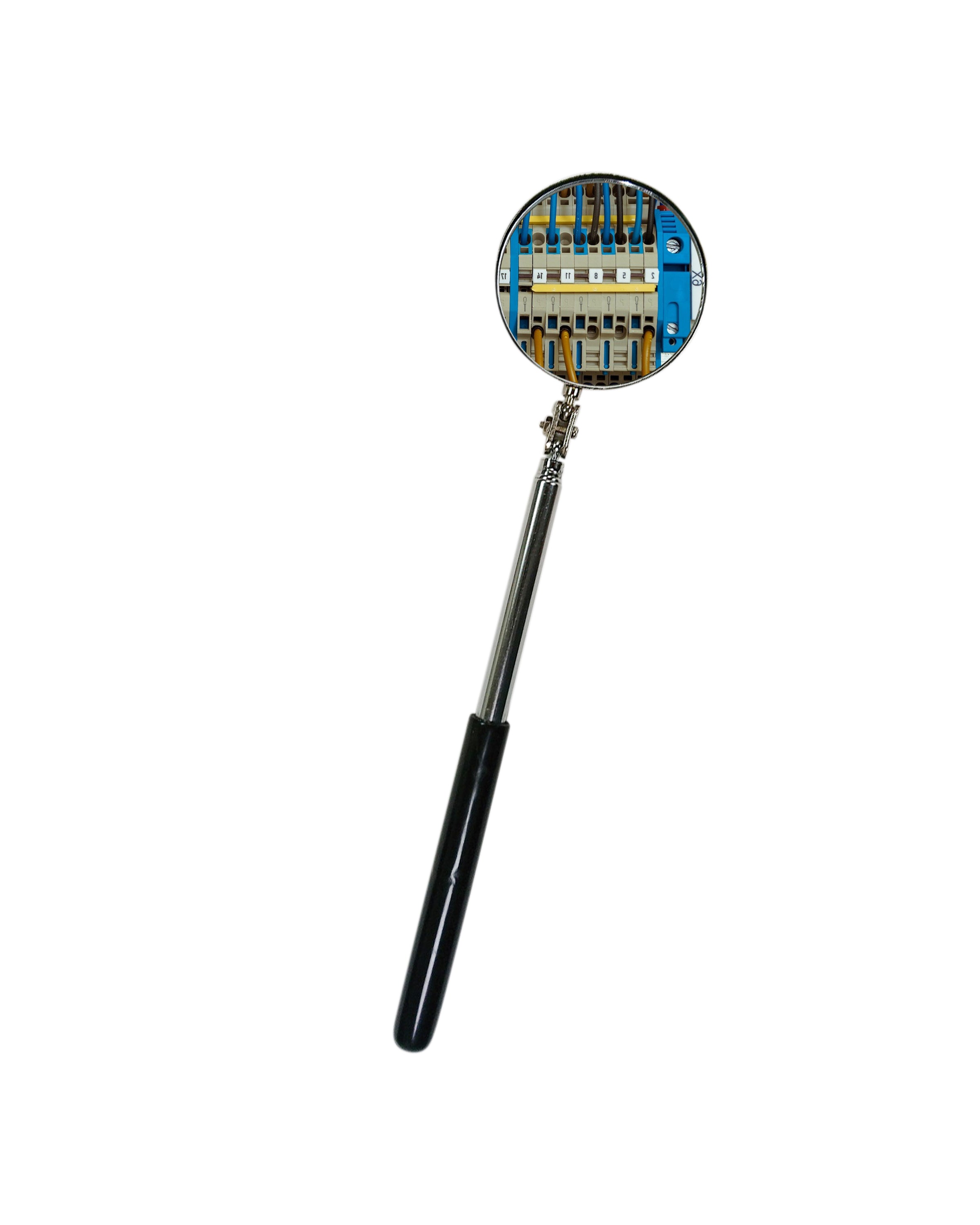 Telescoping Inspection Mirror with LED Light - 360° Rotating Head, Extendable Handle for Automotive, HVAC & Home Repairs - Perfect for Mechanics, Electricians & DIY Enthusiasts (Model TT 144)