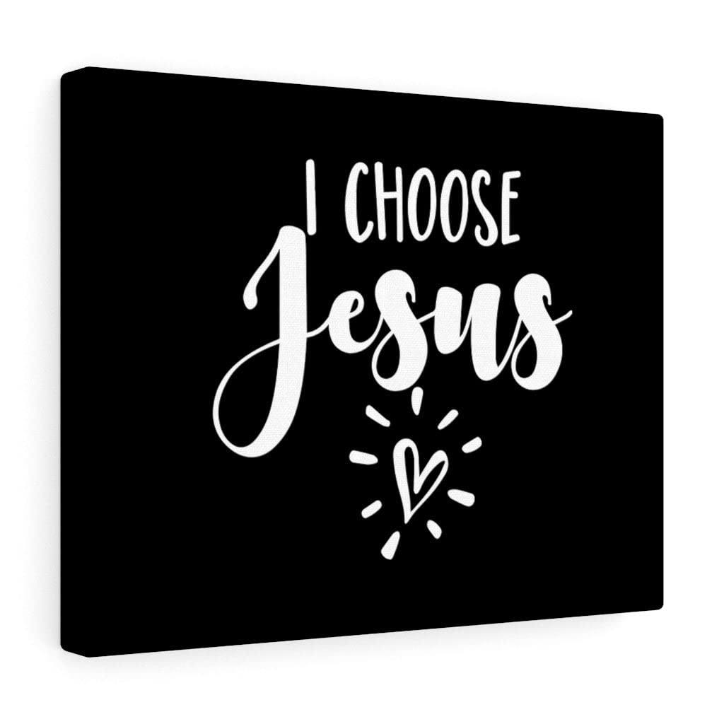 Christian Wall Art - I Choose Jesus Heart Scripture Print with Bible Verse, Ready to Hang | Inspirational Home Decor for Bedroom, Living Room & Church