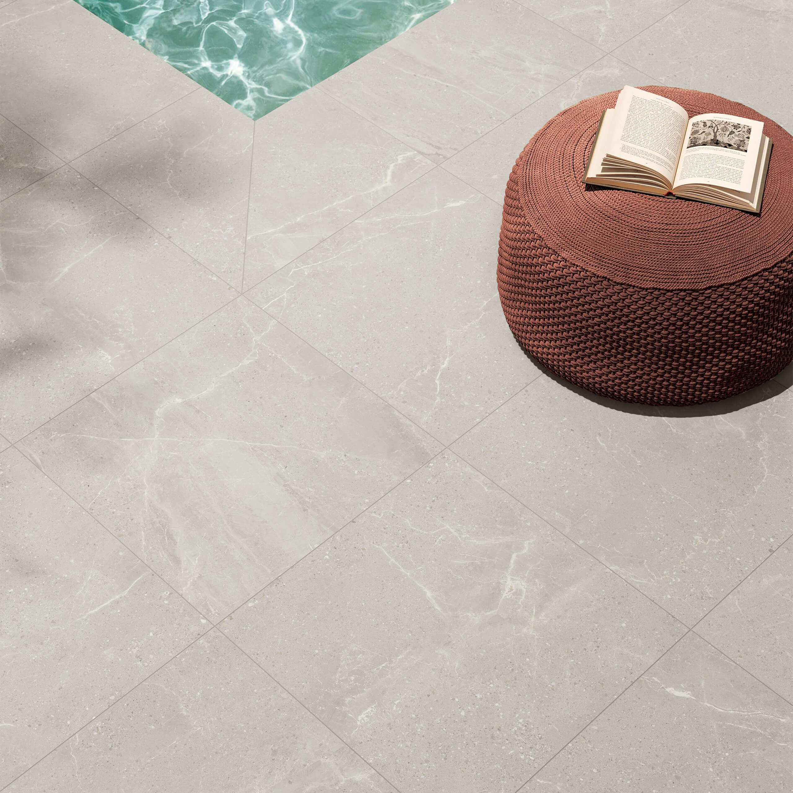 Monza Paver 600x600 Non-Slip Outdoor Tile - Durable Grip Surface for Patios, Pool Decks & Walkways