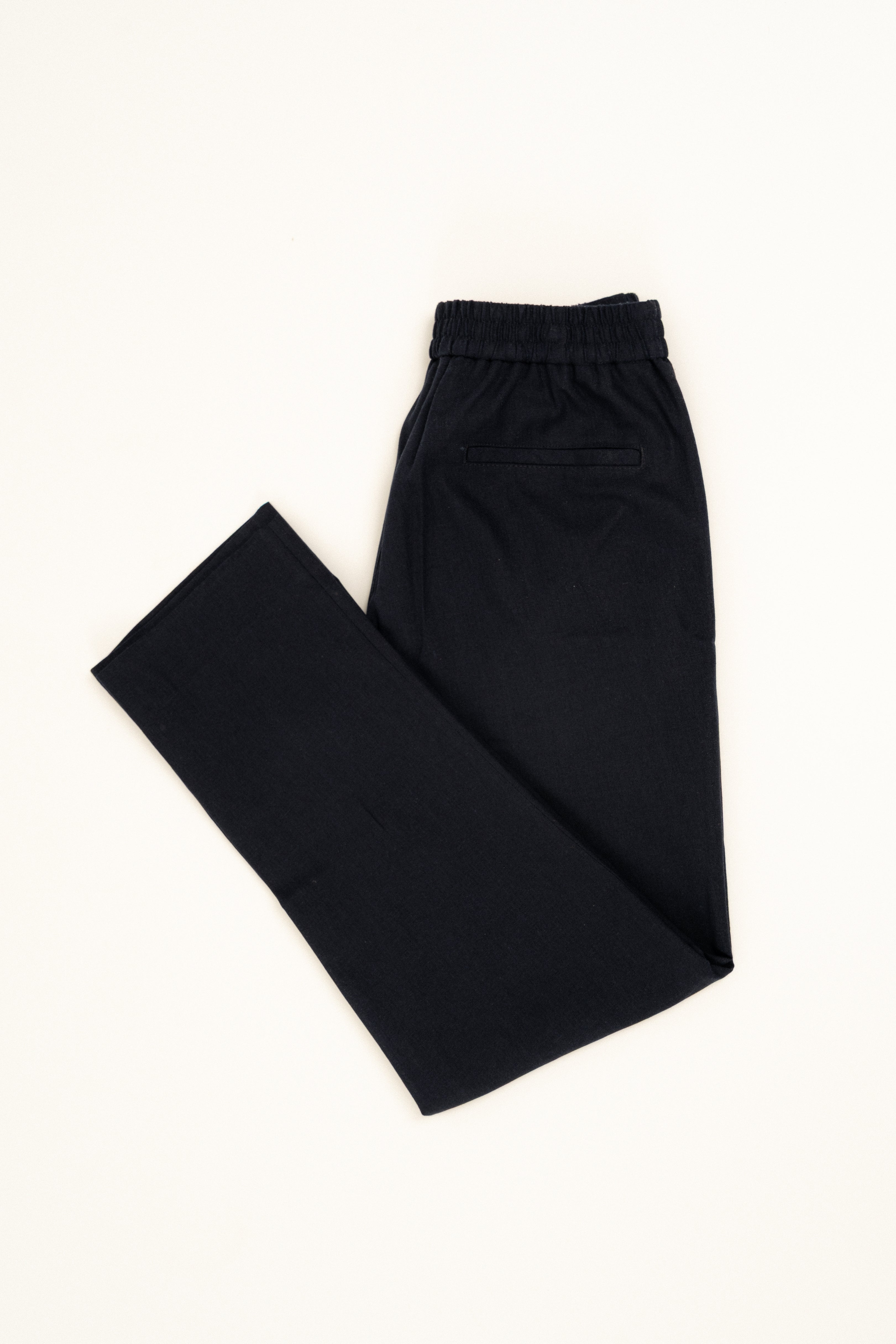 **Milos Navy Blue Linen Pants for Men - Comfortable & Breathable Summer Casual Trousers - Perfect for Travel, Beach, and Office Wear**