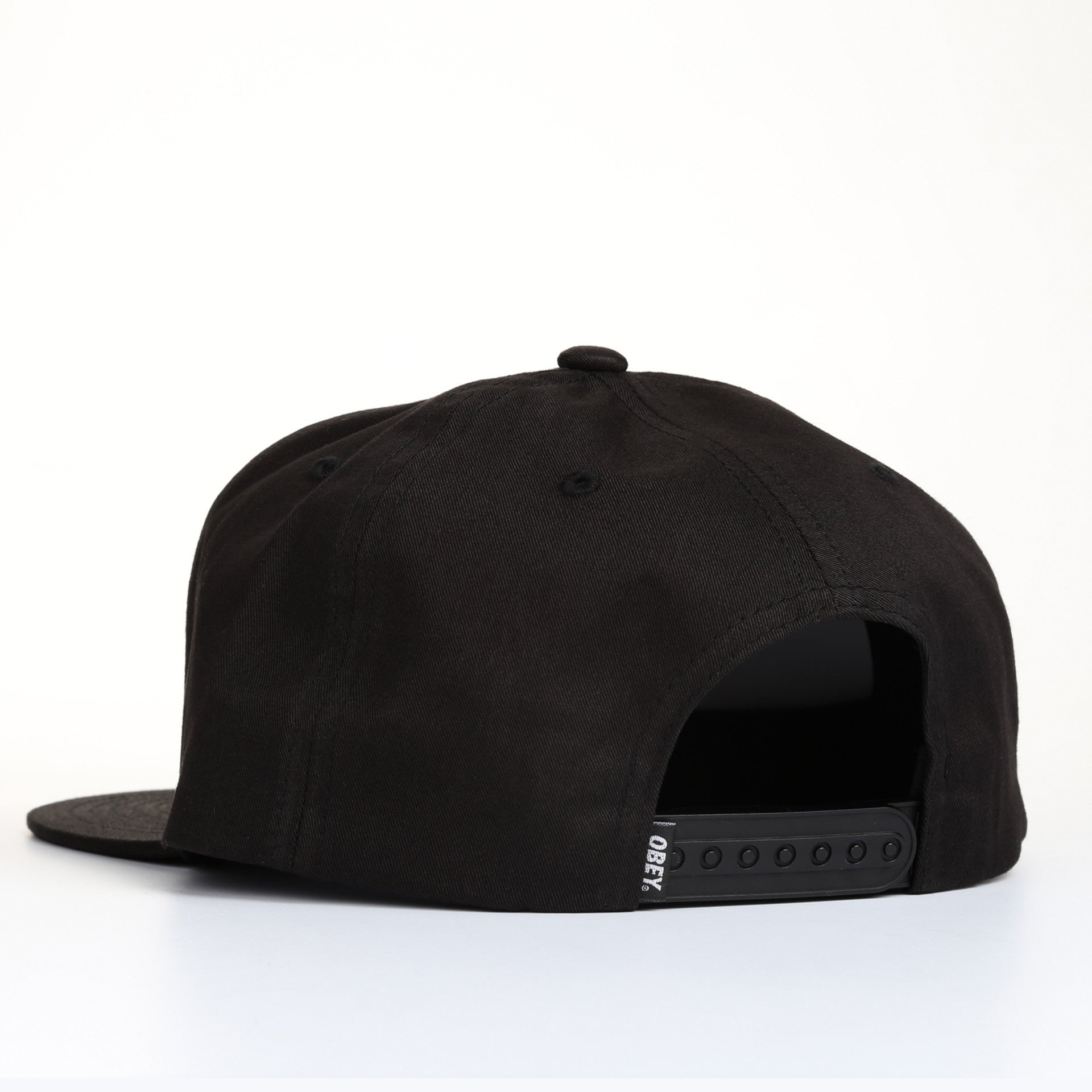 Obey New Federation II Snapback Hat - Black Adjustable Baseball Cap for Men & Women - Perfect for Streetwear, Hip-Hop Fashion & Casual Outfits