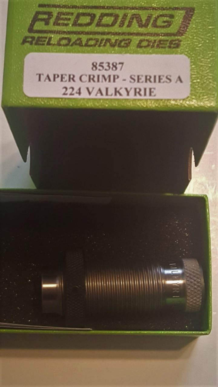 Redding Reloading Equipment 85387 Taper Crimp Die for .224 Valkyrie - Precision Ammunition Reloading for Target Shooting & Hunting