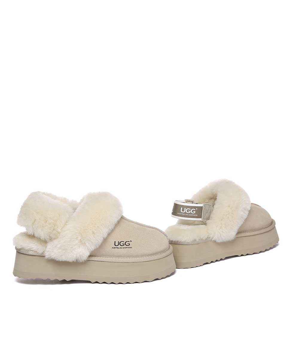 Women's UGG Bronny 3-Way Platform Slippers - Cozy House Shoes for Winter, Indoor/Outdoor Wear - Perfect for Home, Office & Travel Comfort