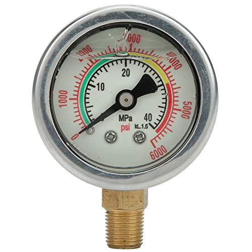Digital Vacuum Gauge - Stainless Steel Shockproof Pressure Meter with Easy-Read Display for 40MPA High Pressure Inflators | Perfect for Automotive Tires, HVAC Systems & Industrial Hydraulic Testing