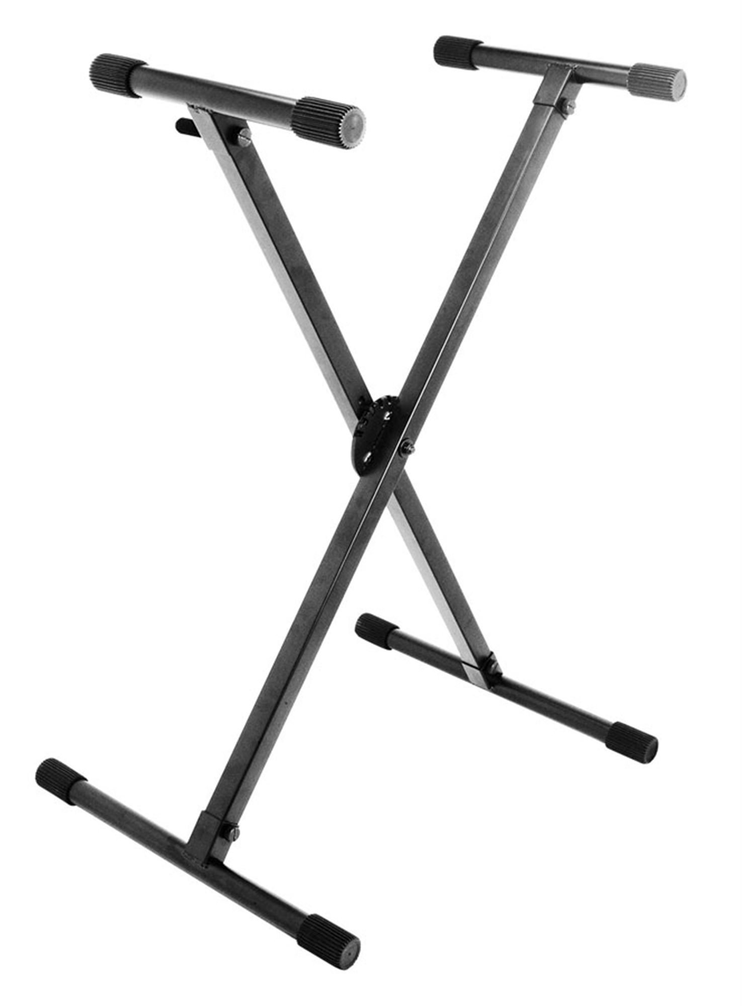 On Stage KS8290X Pro Single X Keyboard Stand - Heavy Duty Adjustable & Portable for Live Performances, Studio Recording, and Home Use