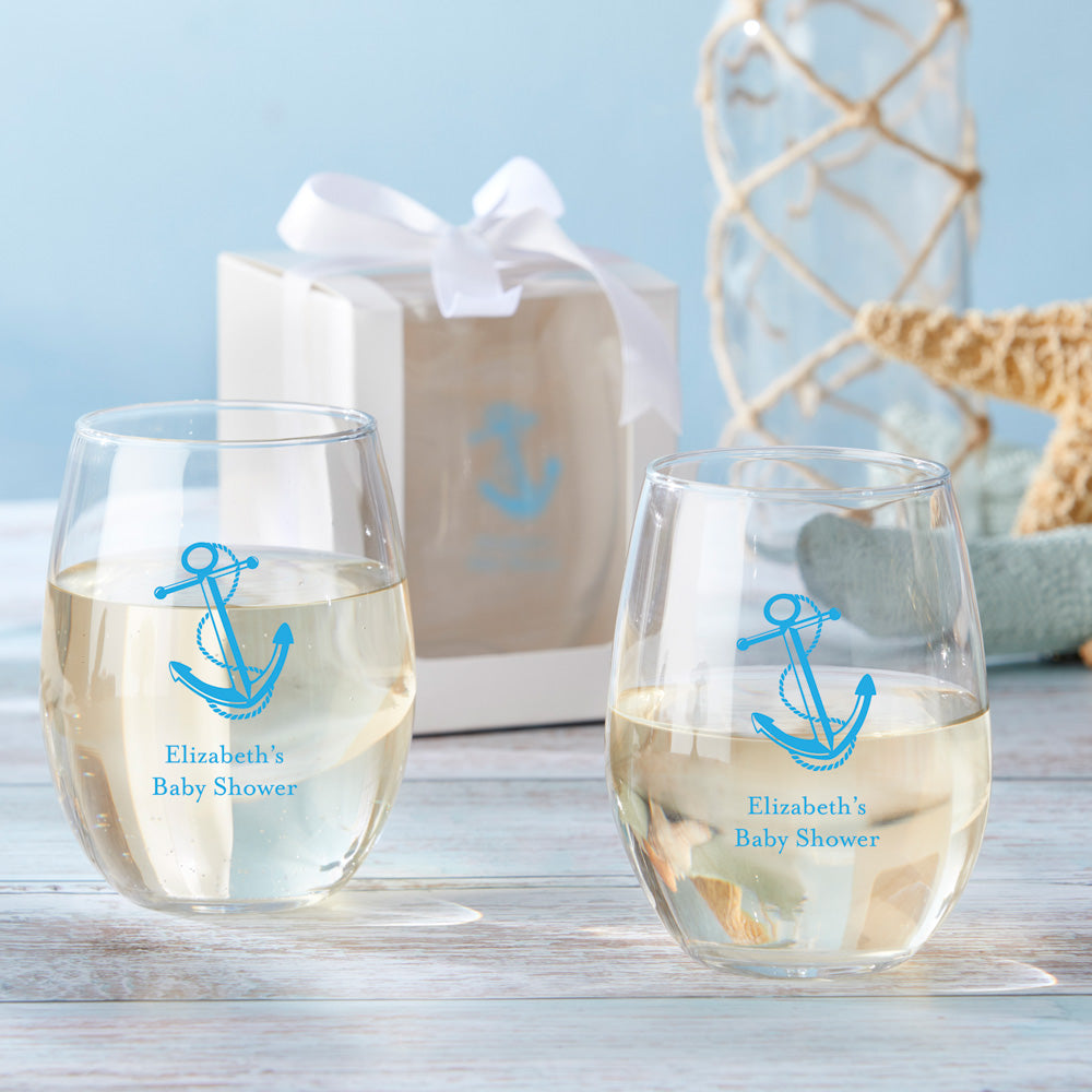 Personalized 15 oz Stemless Wine Glass - Custom Engraved Wine Tumbler for Weddings, Anniversaries & Gifts - Perfect for Parties, Celebrations & Romantic Dinners