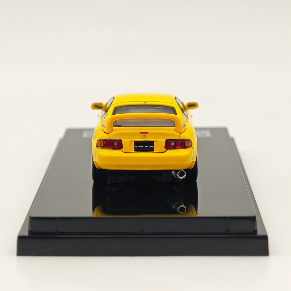 1/64 Scale Toyota Celica GT-Four ST205 JDM Style Diecast Model Car - Yellow HJ642064AY - Collectible Toy for Display, Racing Enthusiasts, and Car Lovers