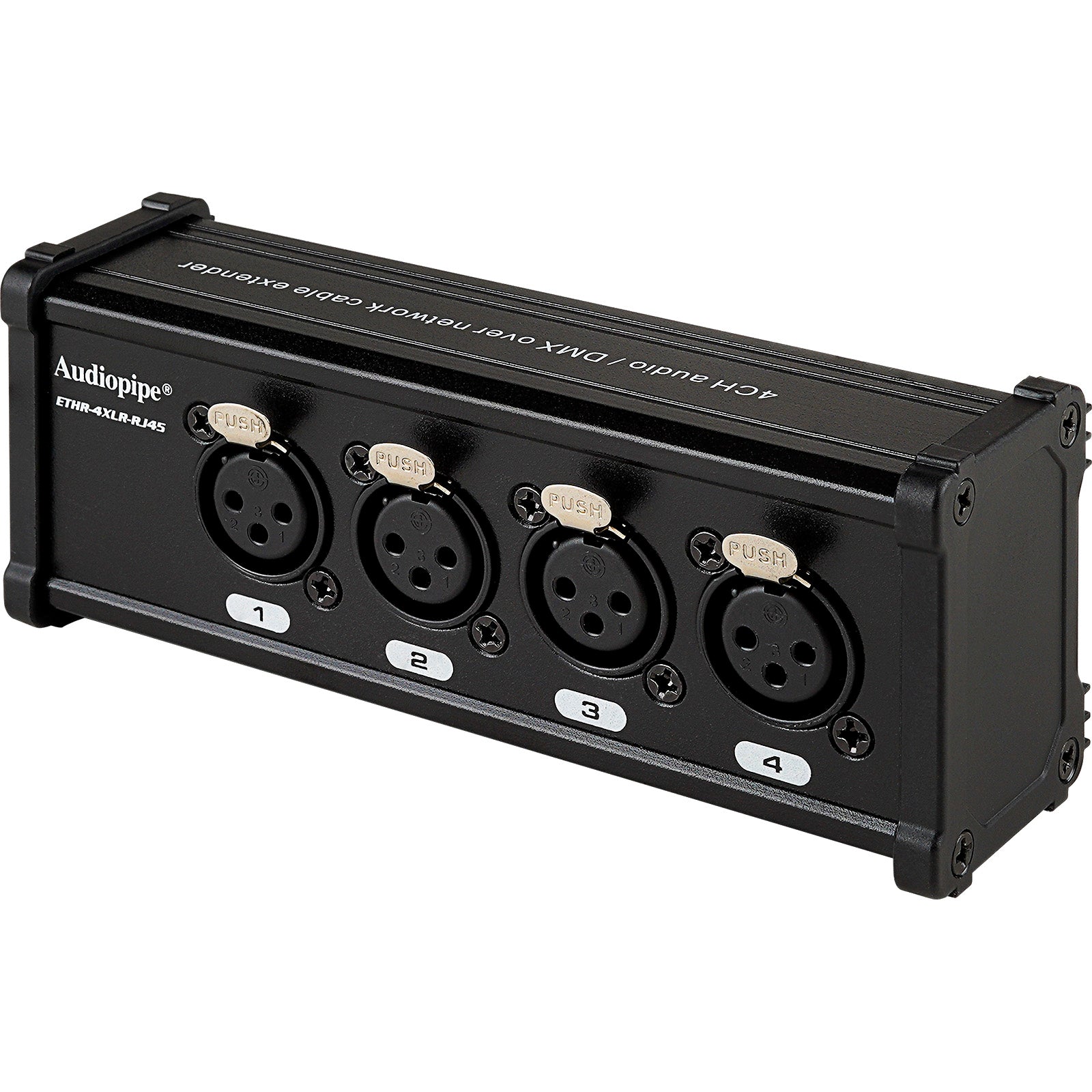 4 Channel DMX512 Signal Extender Over Ethernet - ETHR 4XLR RJ45 for Stage Lighting & Pro Audio Systems | Perfect for Concert Venues, Theaters & DJ Setups