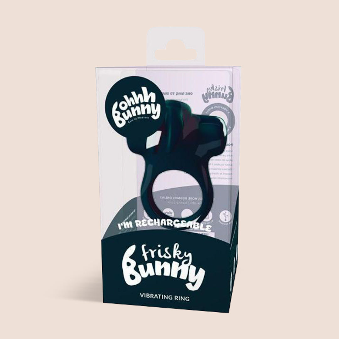 VeDO Frisky Bunny - Rechargeable Vibrating Cock Ring for Men | Enhanced Pleasure & Stimulation | Perfect for Couples Play & Solo Use