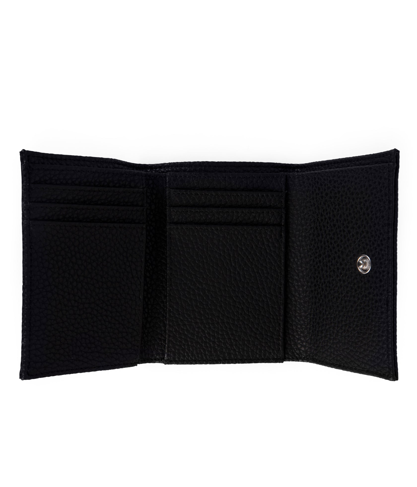 Matt & Nat Black Artin Trifold Vegan Leather Wallet for Men - Slim RFID Blocking Bifold Credit Card Holder for Everyday Use & Travel
