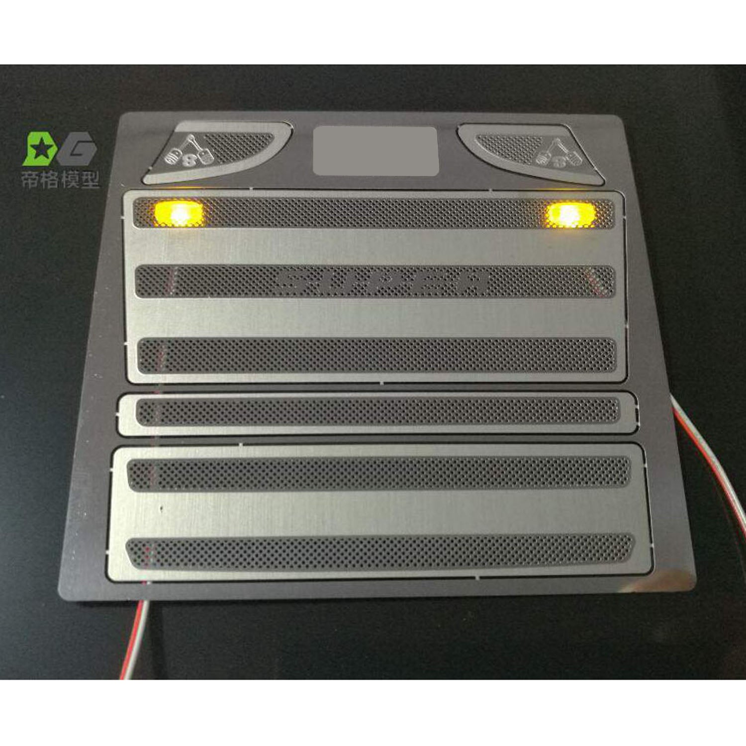 1/14 Scale RC Tractor Truck Metal Air Grille - Compatible with R470 & R620 Radio Controlled Electric Cars | Durable Decorative Cabin Part for Hobby Model Trucks | Perfect for RC Car Upgrades & Display Collections