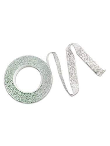 PME Sparkle Tape White - 0.5 Inch Wide Decorative Glitter Ribbon for Gift Wrapping, Scrapbooking & DIY Crafts