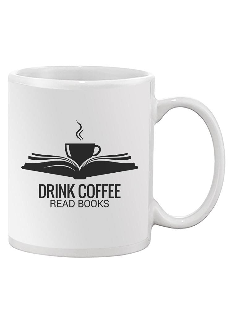 Smartprints Coffee Mug for Book Lovers - Unisex Ceramic Cup with Inspirational Quote - Perfect for Reading, Gifts & Relaxation at Home or Office