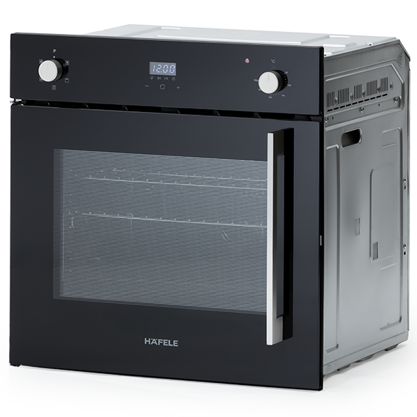 Hafele 60cm 5 Function Side Opening Oven - Built-in Electric Oven with Convection, Grill & Timer - Perfect for Baking, Roasting & Cooking in Modern Kitchens