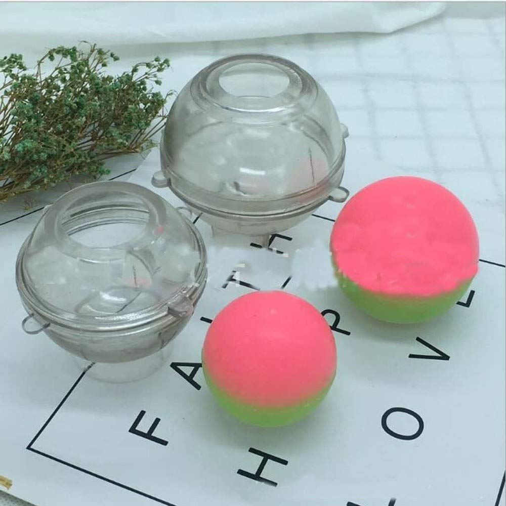 Clear Plastic Round Sphere Ball Mold for DIY Candle Making, Soap Crafting, Resin Art - 8cm Diameter - Perfect for Home Decor, Wedding Centerpieces & Party Favors