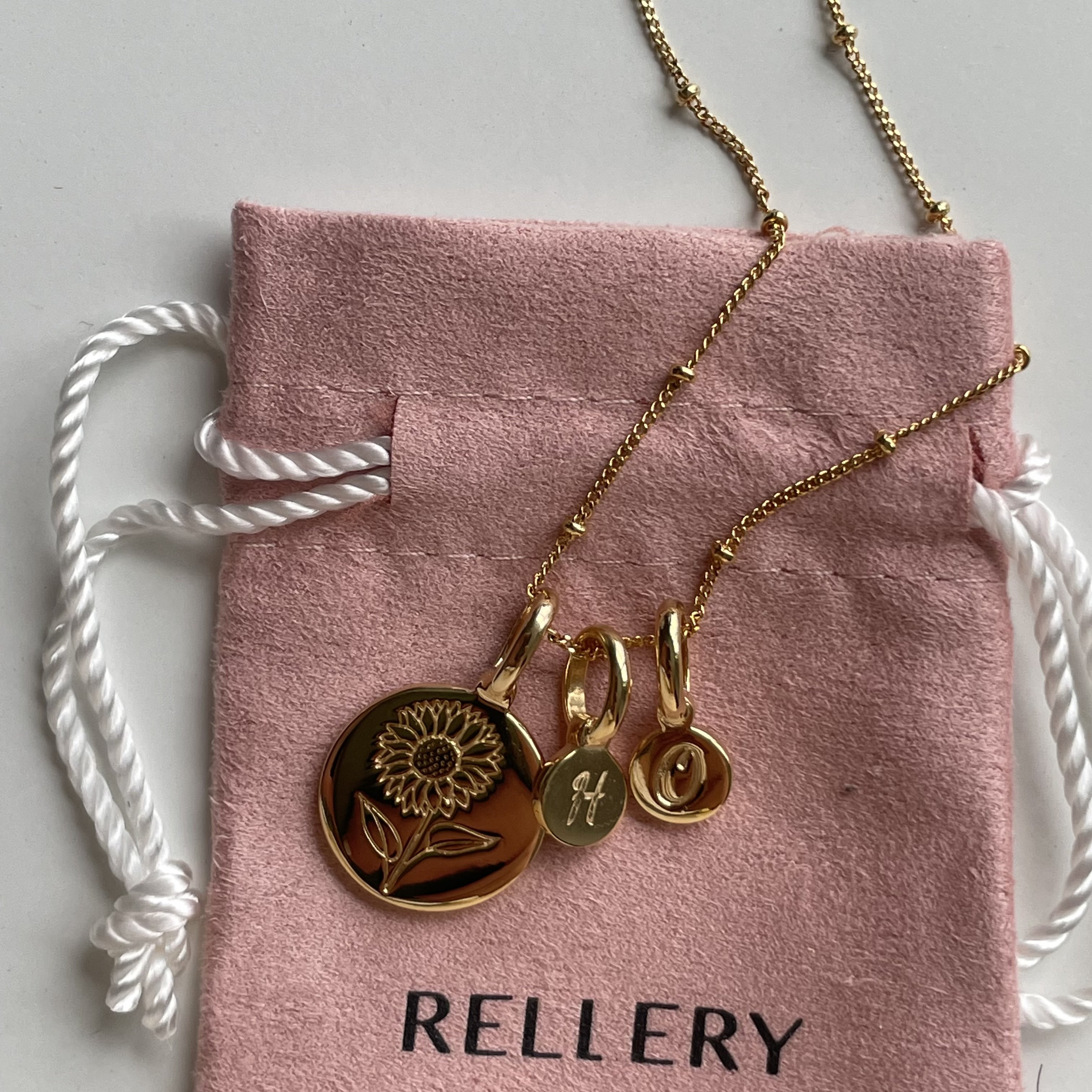 Personalized Wildflower Necklace with Initial Charm - Perfect for Birthdays, Anniversaries & Everyday Elegance