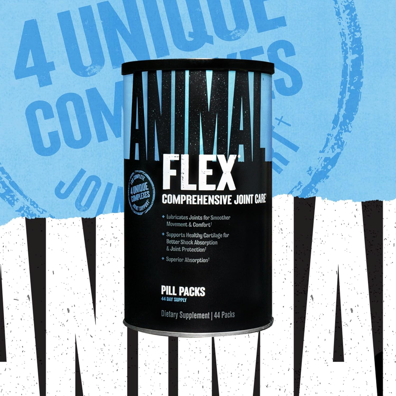 Animal Flex Joint Support Supplement - 44 Packs for Dogs & Cats | Supports Mobility & Joint Health - Perfect for Active Pets & Senior Animals